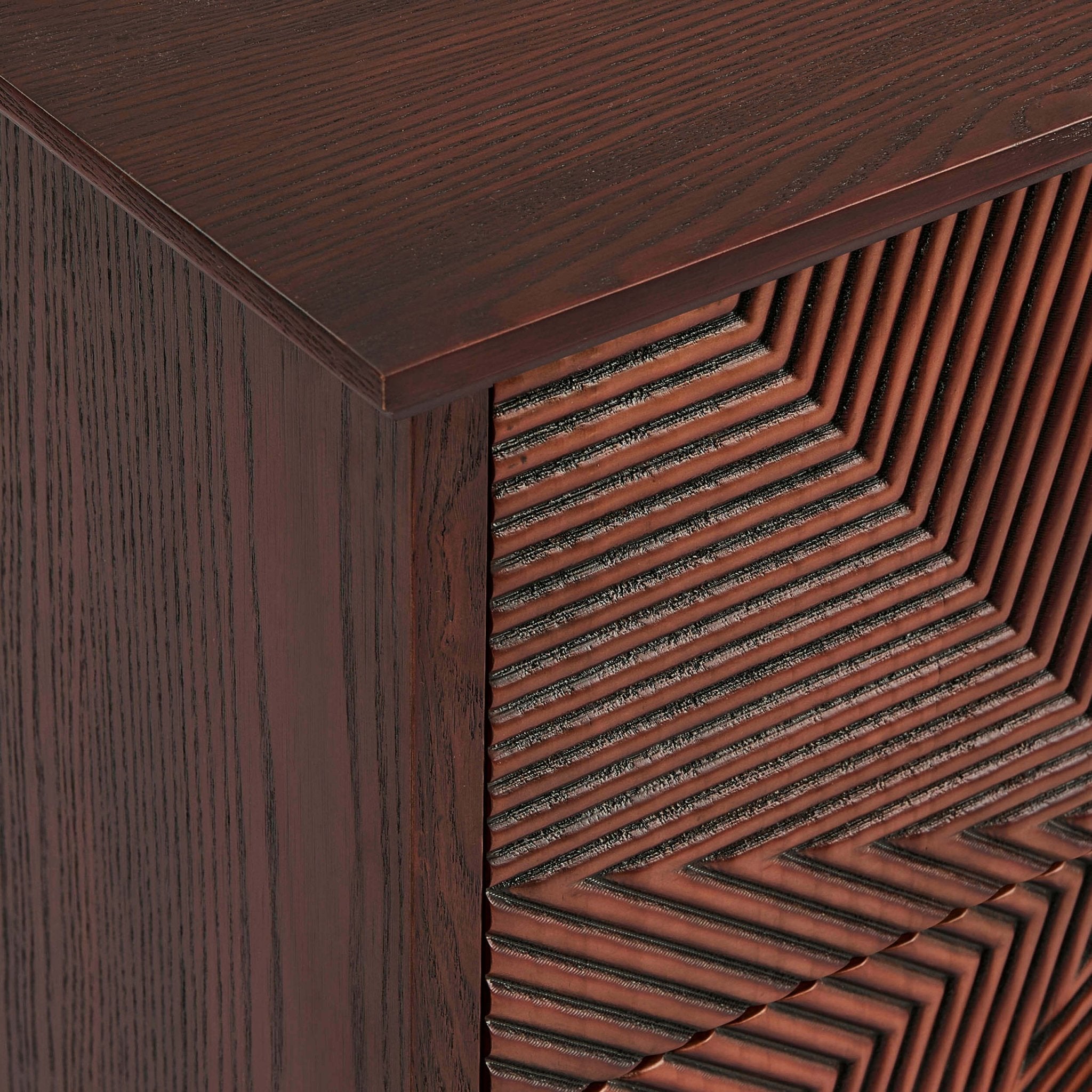 Georgie 2 Drawer Bedside Table - Mahogany
