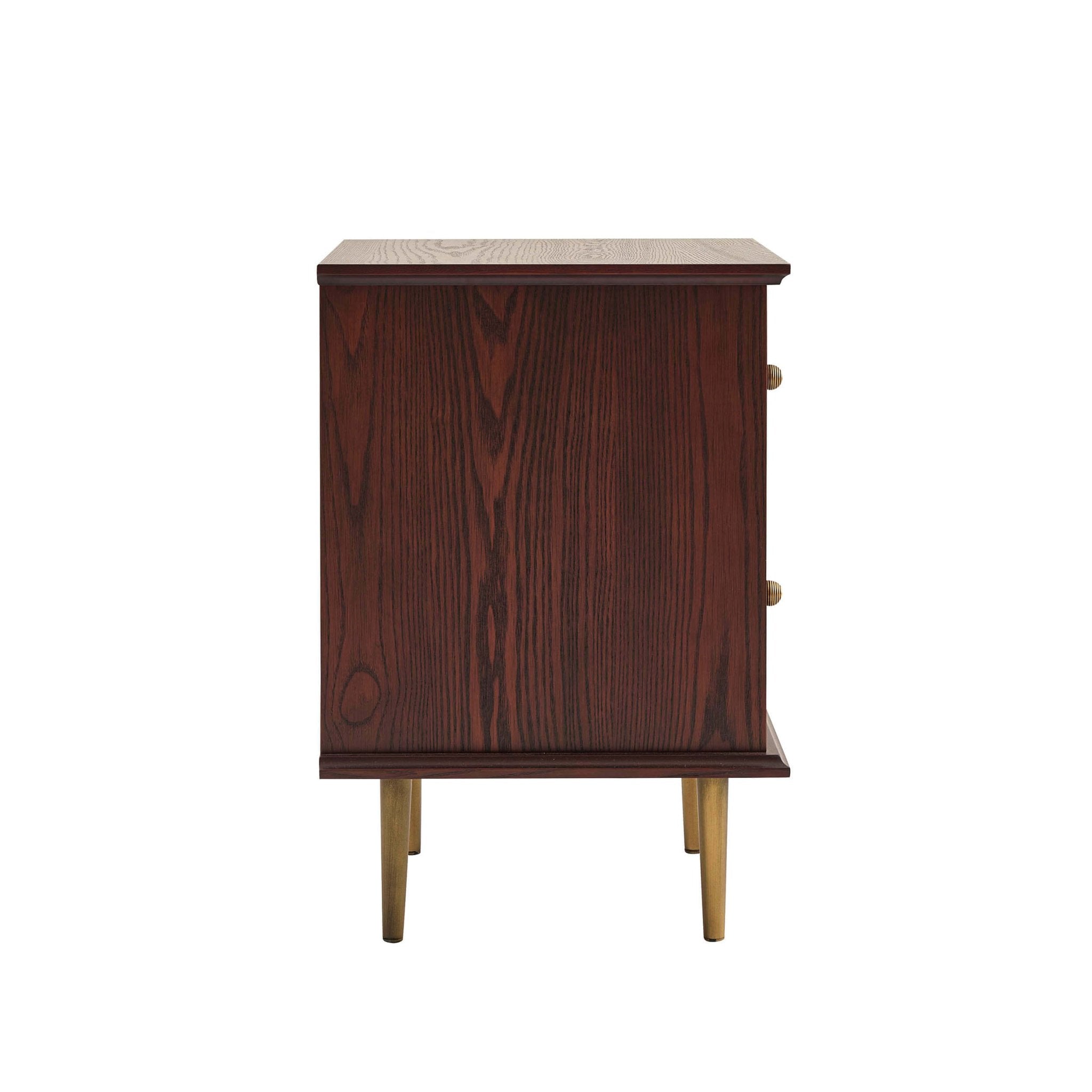 Georgie 2 Drawer Bedside Table - Mahogany