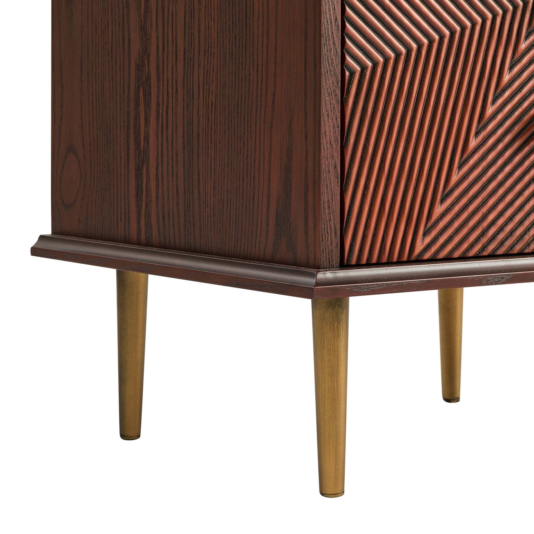 Georgie 2 Drawer Bedside Table - Mahogany