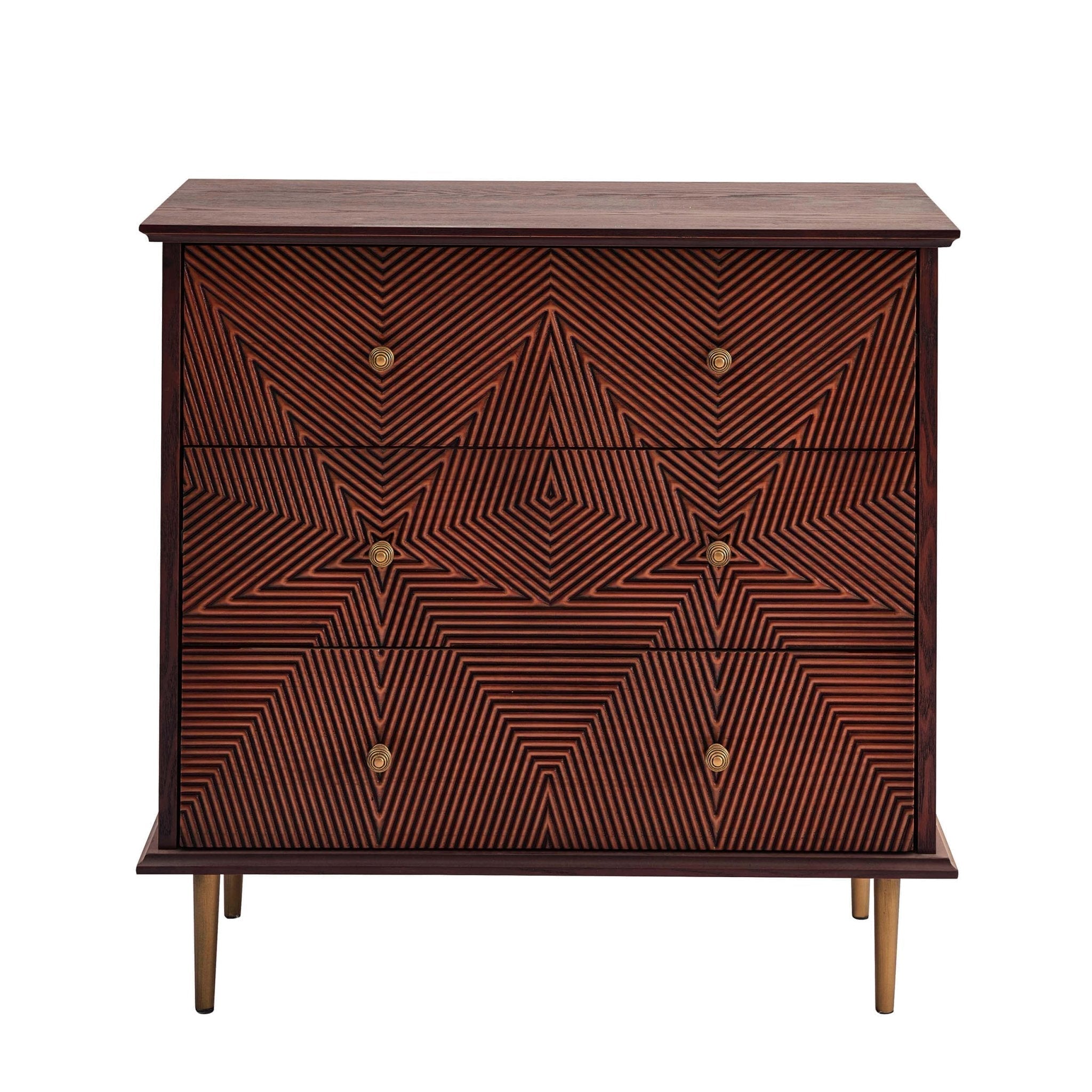 Georgie 3 Drawer Chest - Mahogany