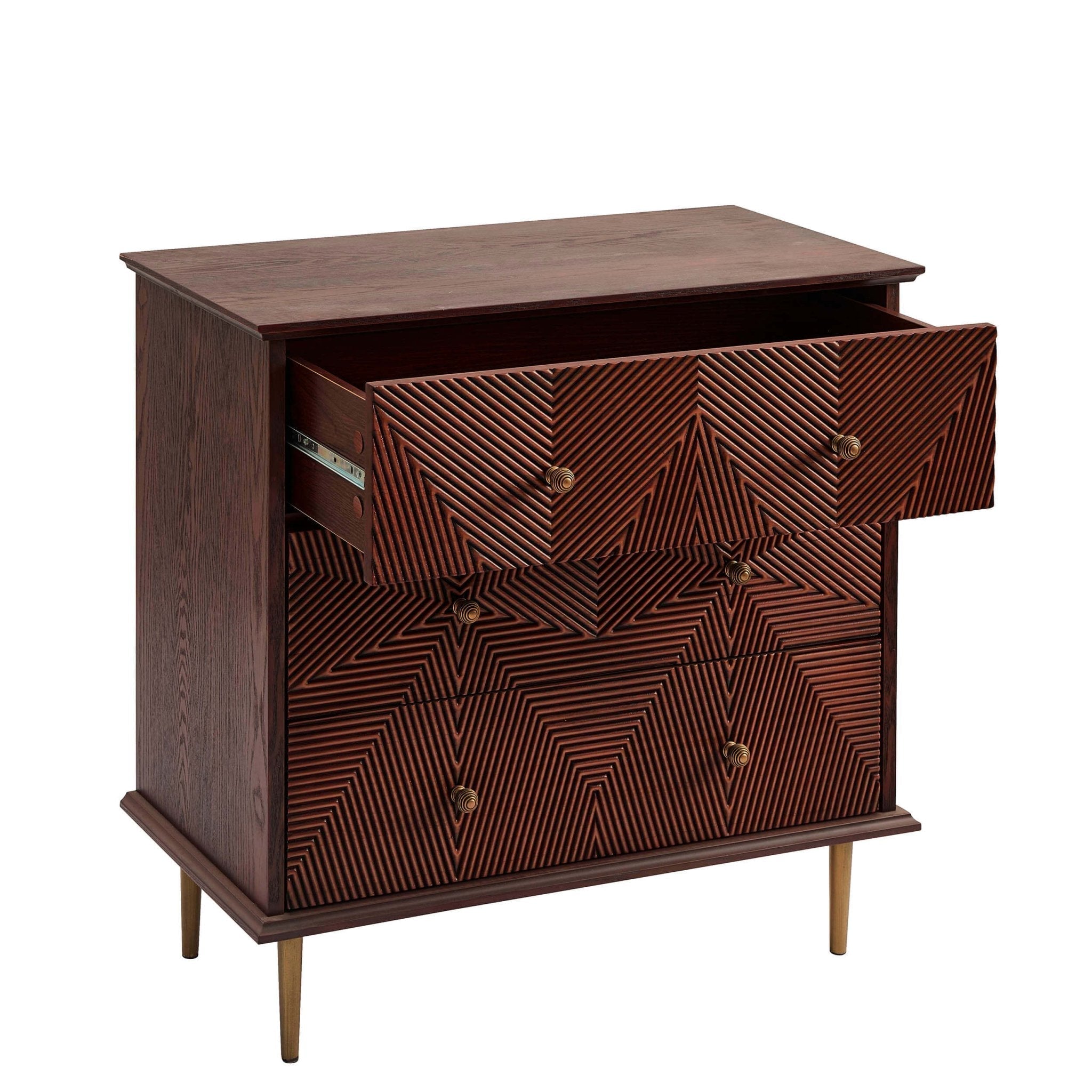 Georgie 3 Drawer Chest - Mahogany