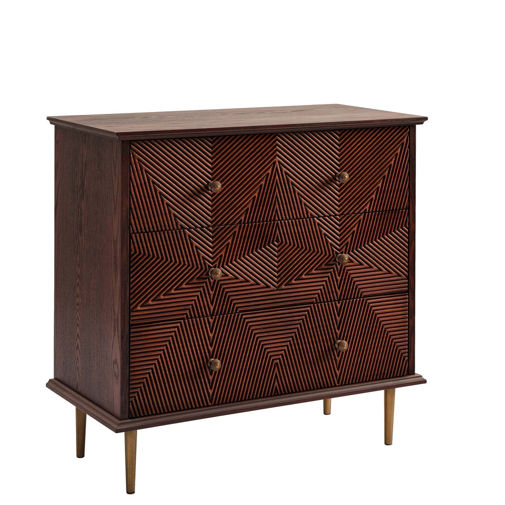 Georgie 3 Drawer Chest - Mahogany