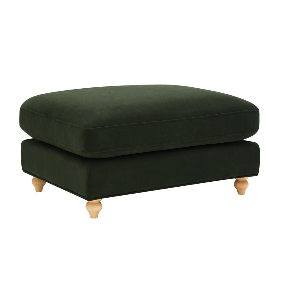 Hampshire Pouffe - Dark Olive Green