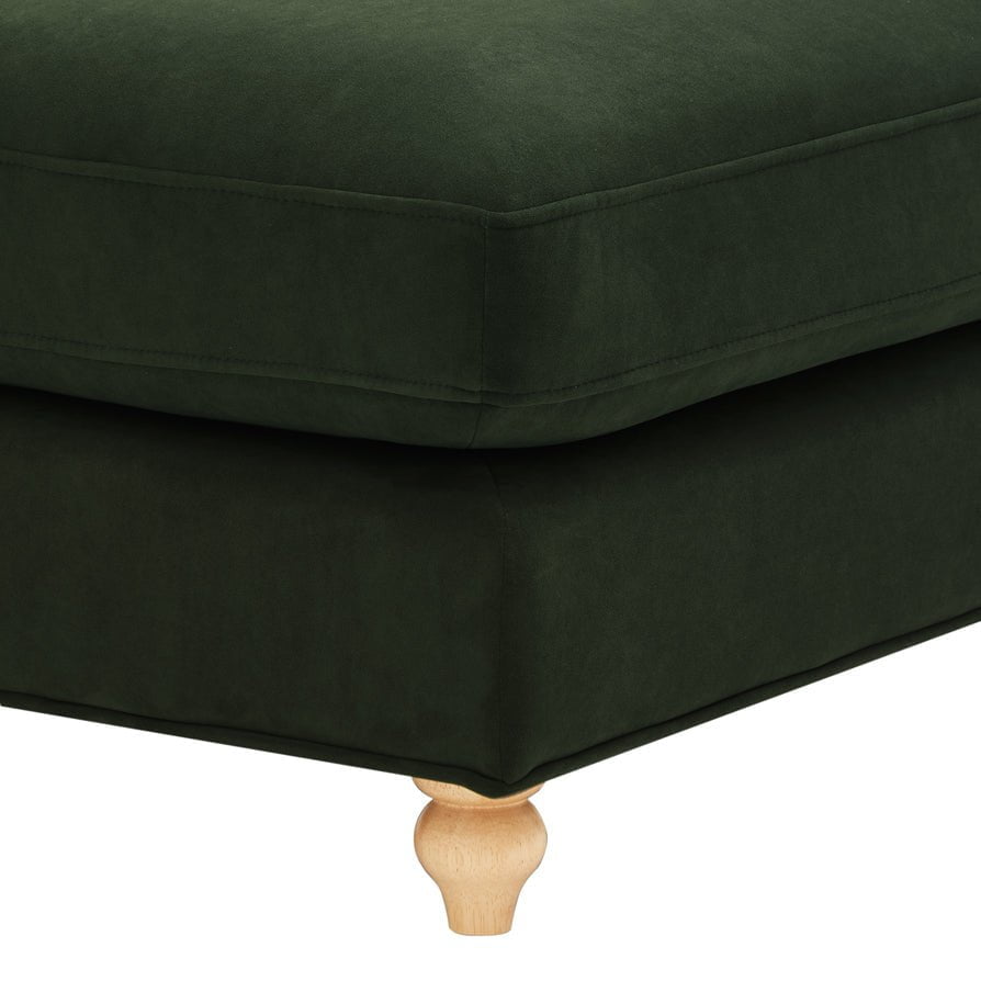 Hampshire Pouffe - Dark Olive Green