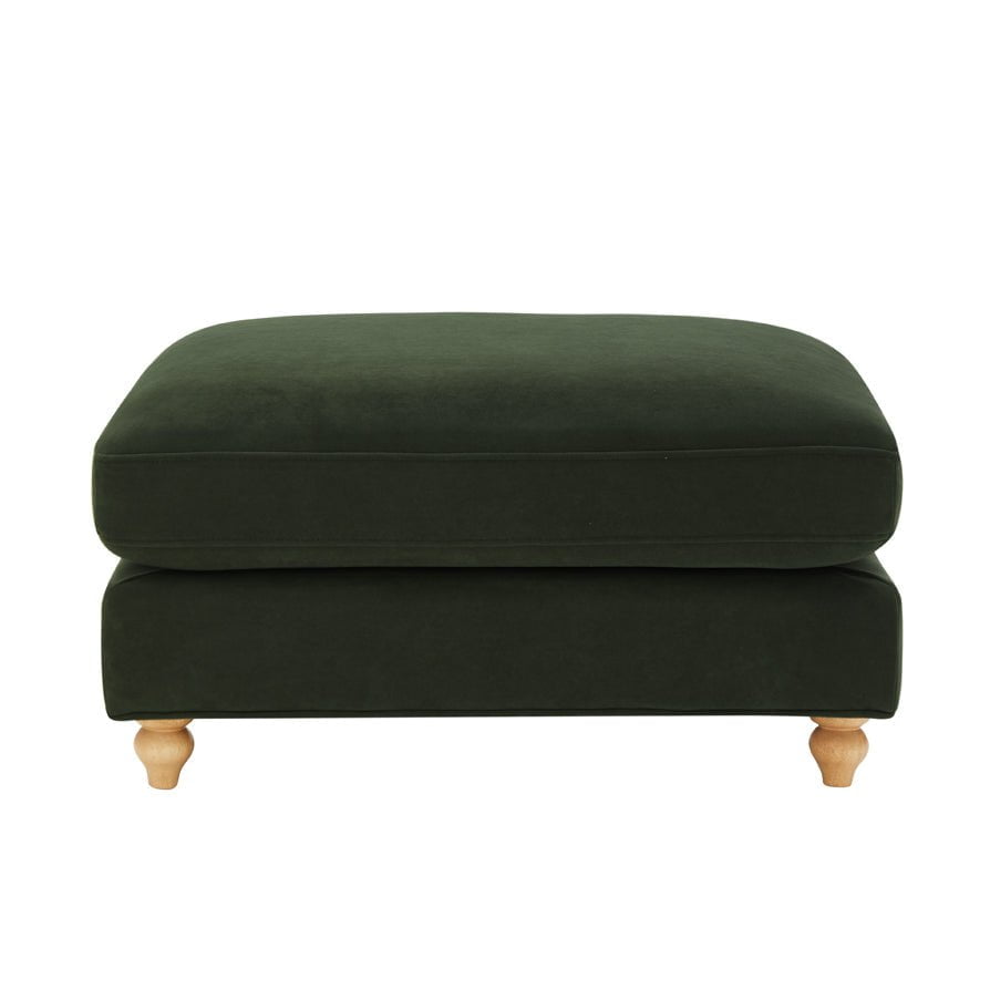 Hampshire Pouffe - Dark Olive Green