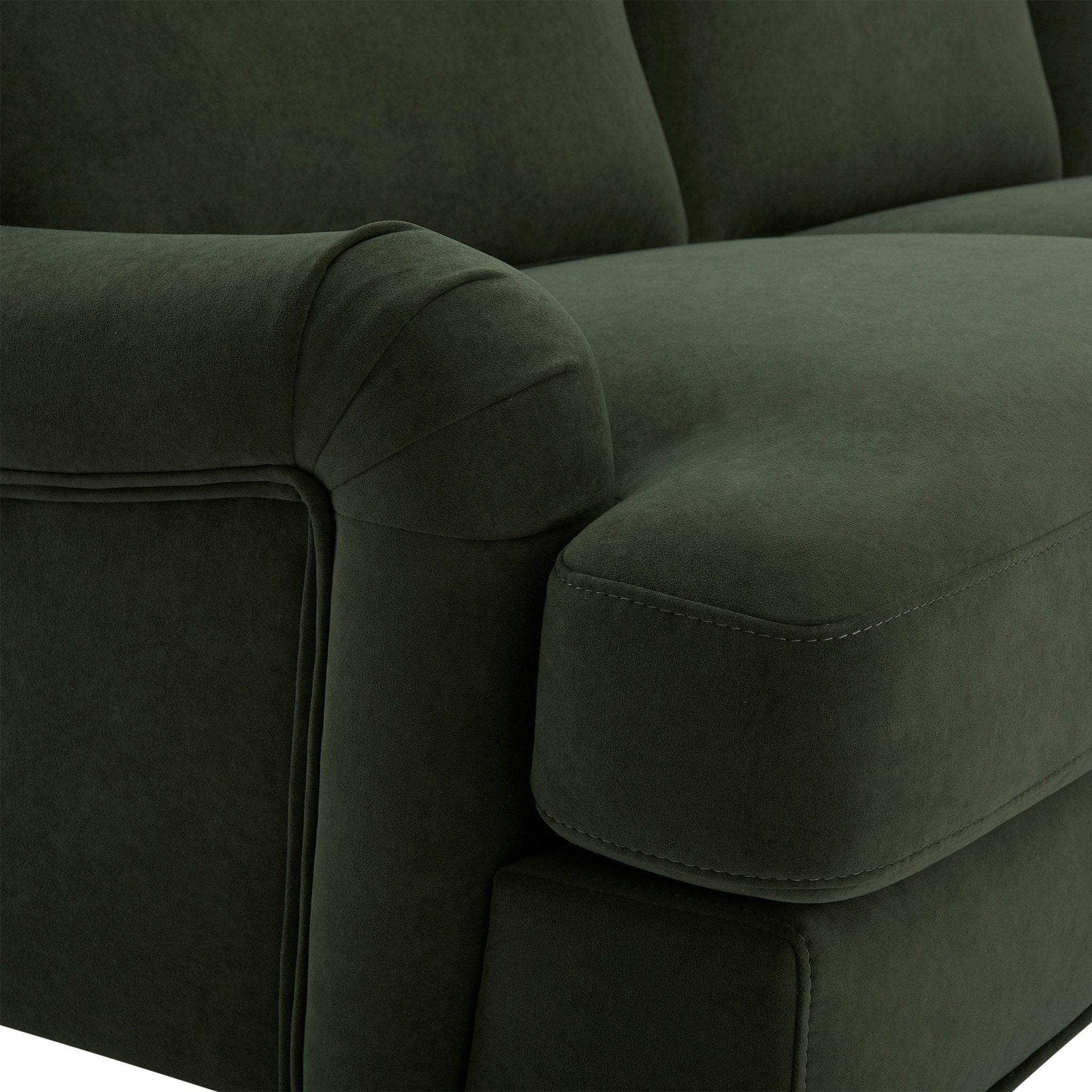 Hampshire Right Hand Chaise Sofa - Dark Olive