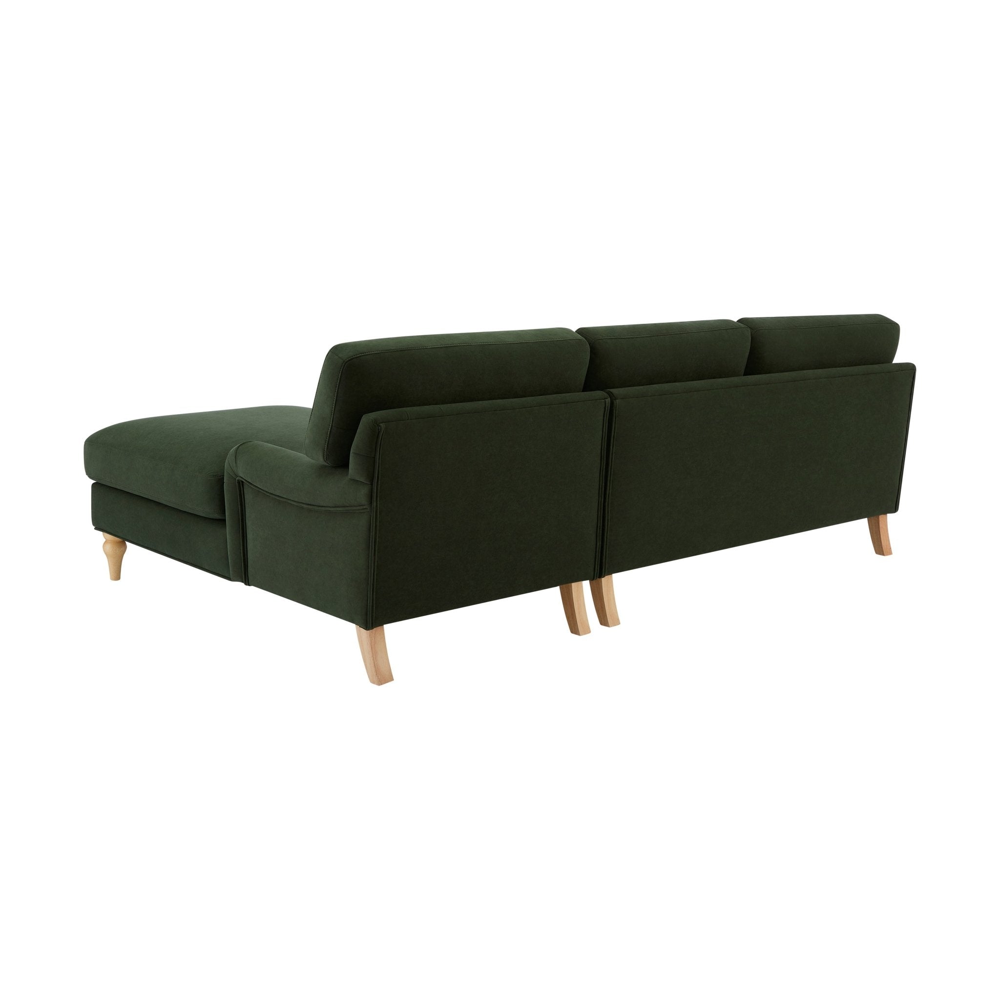 Hampshire Right Hand Chaise Sofa - Dark Olive