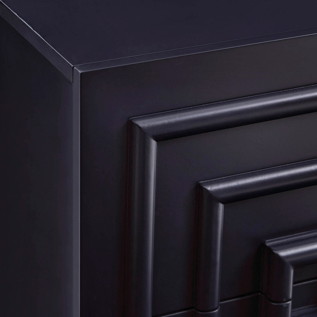 Harlow 2 Drawer Bedside Table - Midnight