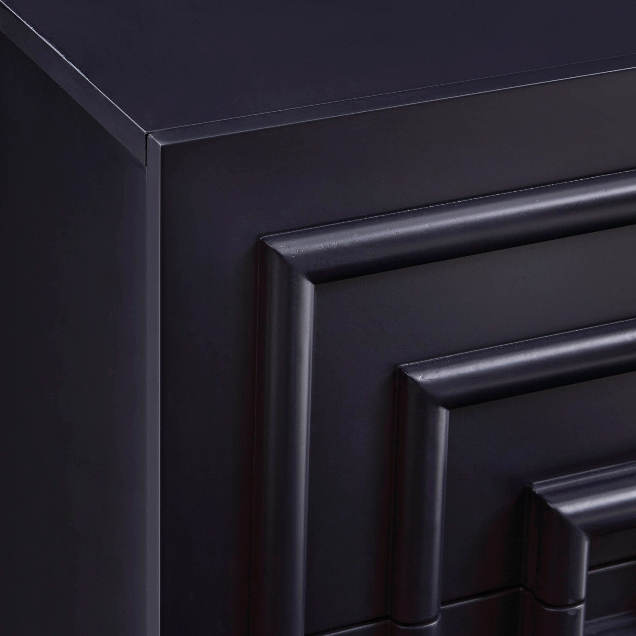 Harlow 2 Drawer Bedside Table - Midnight