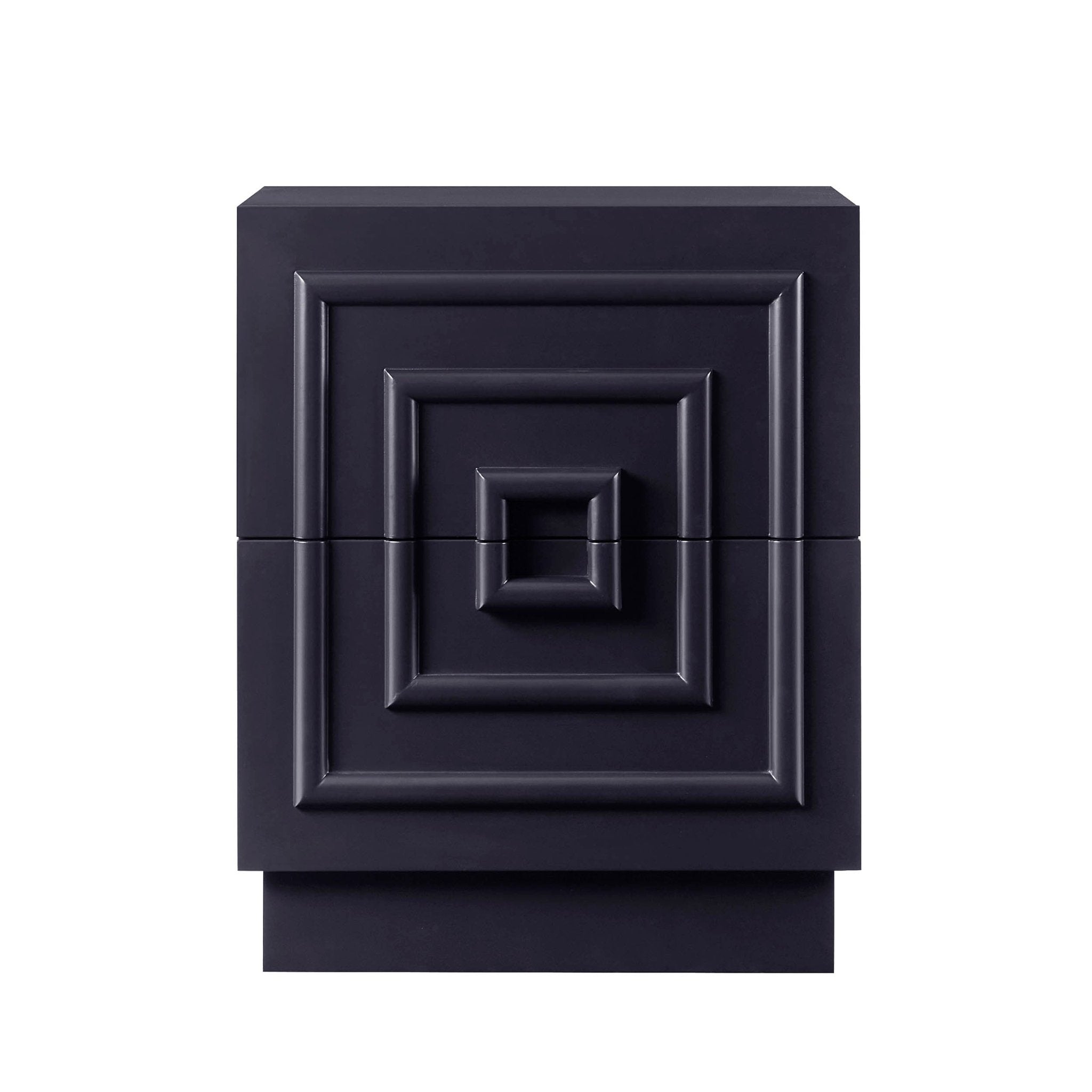 Harlow 2 Drawer Bedside Table - Midnight