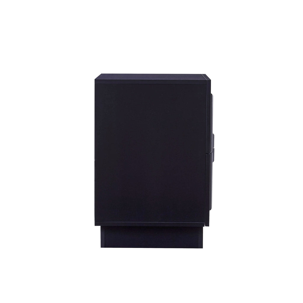 Harlow 2 Drawer Bedside Table - Midnight