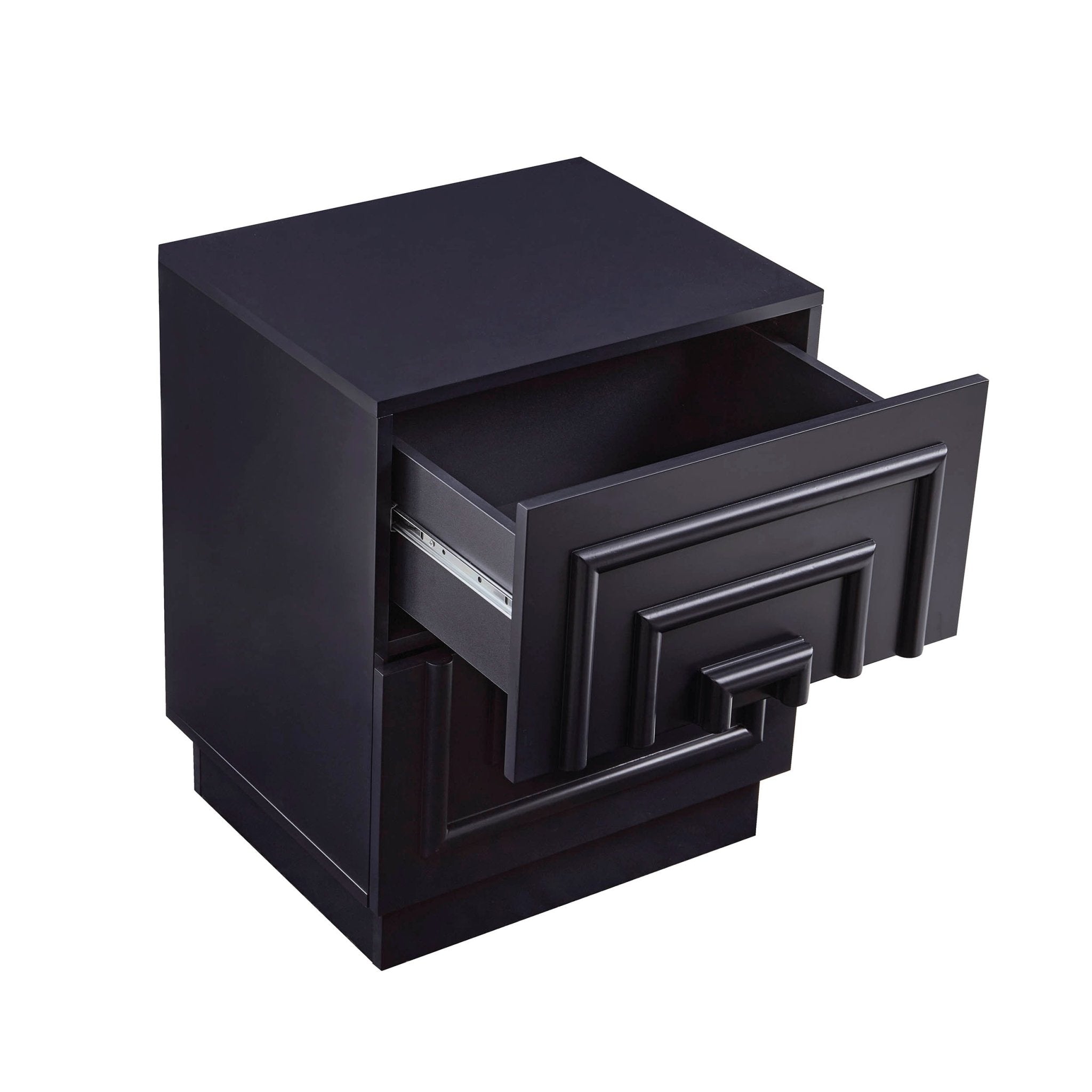 Harlow 2 Drawer Bedside Table - Midnight