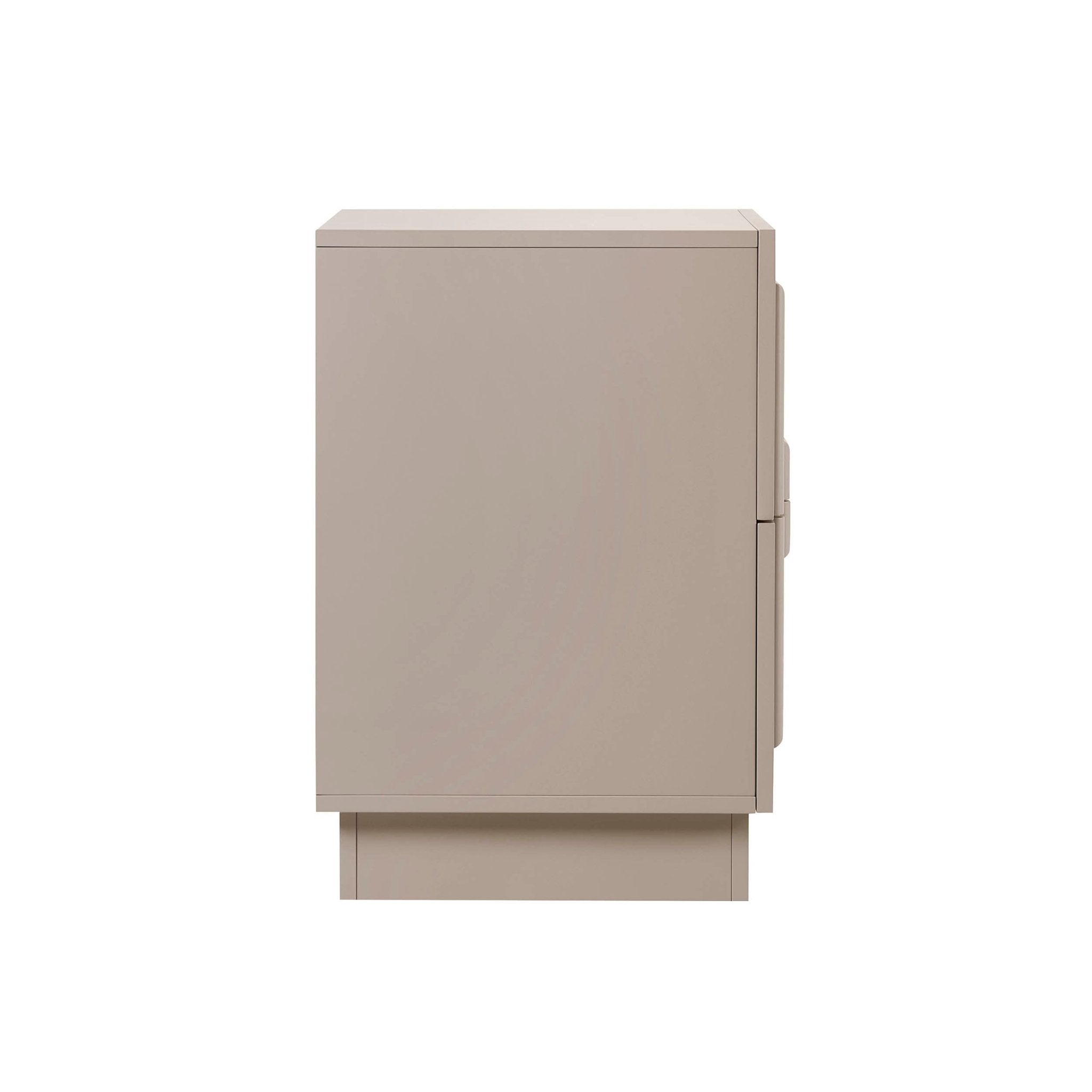 Harlow 2 Drawer Bedside Table - Taupe