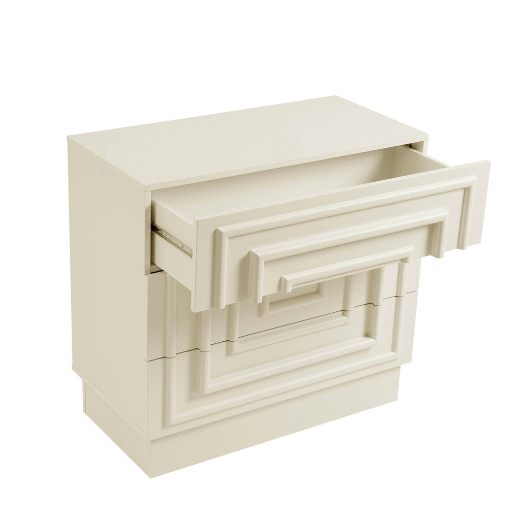 Harlow 3 Drawer Chest - Cream