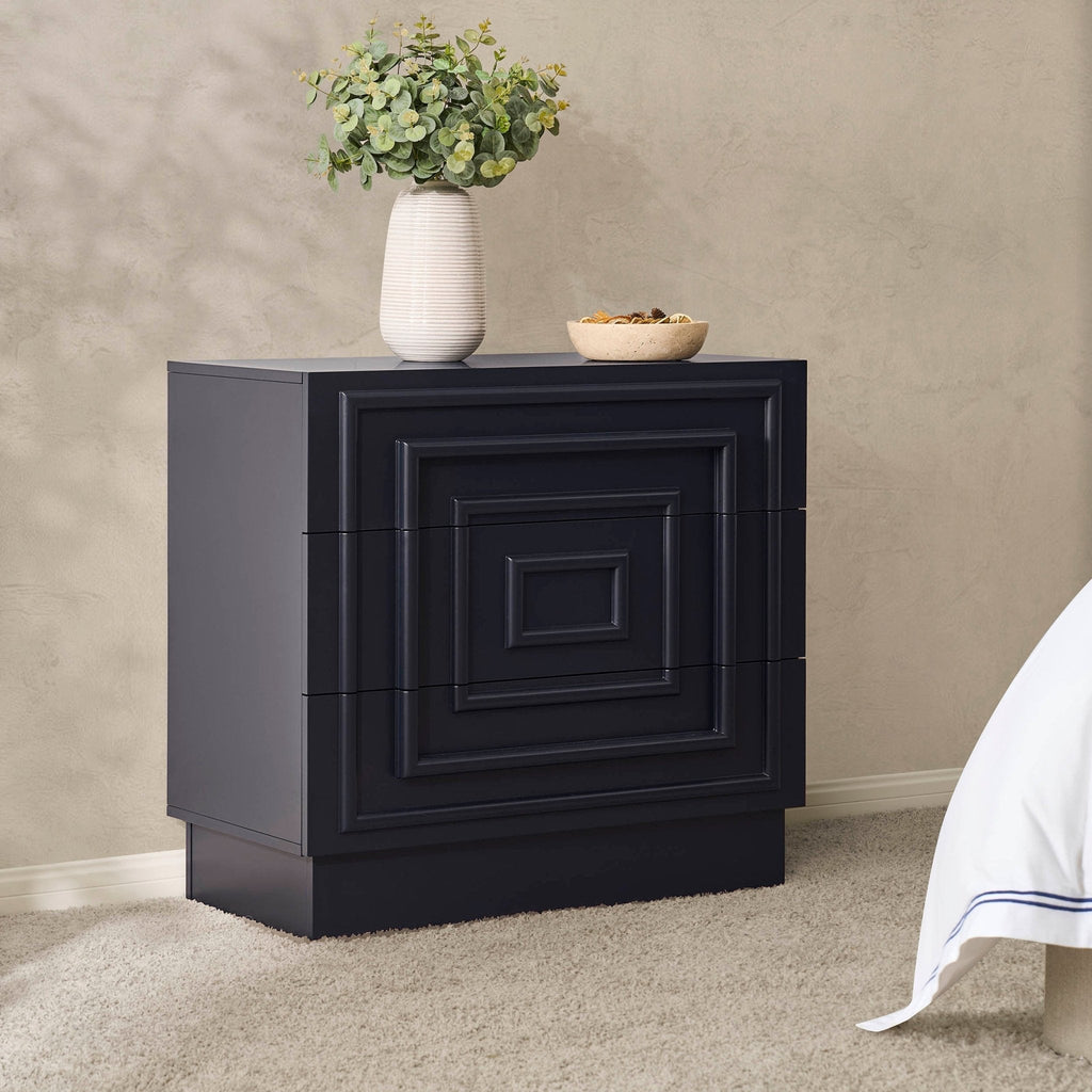Harlow 3 Drawer  Chest - Midnight