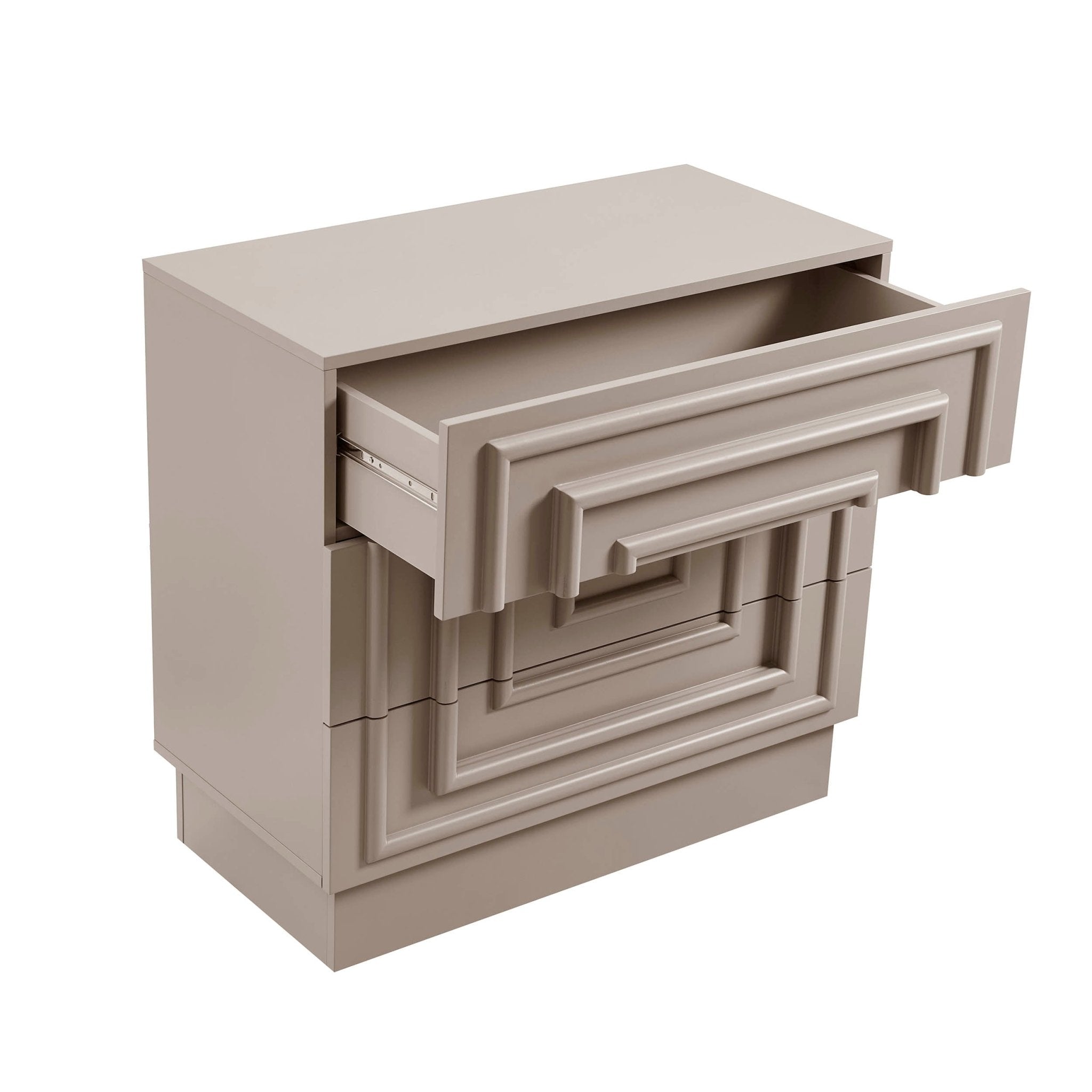 Harlow 3 Drawer Chest - Taupe