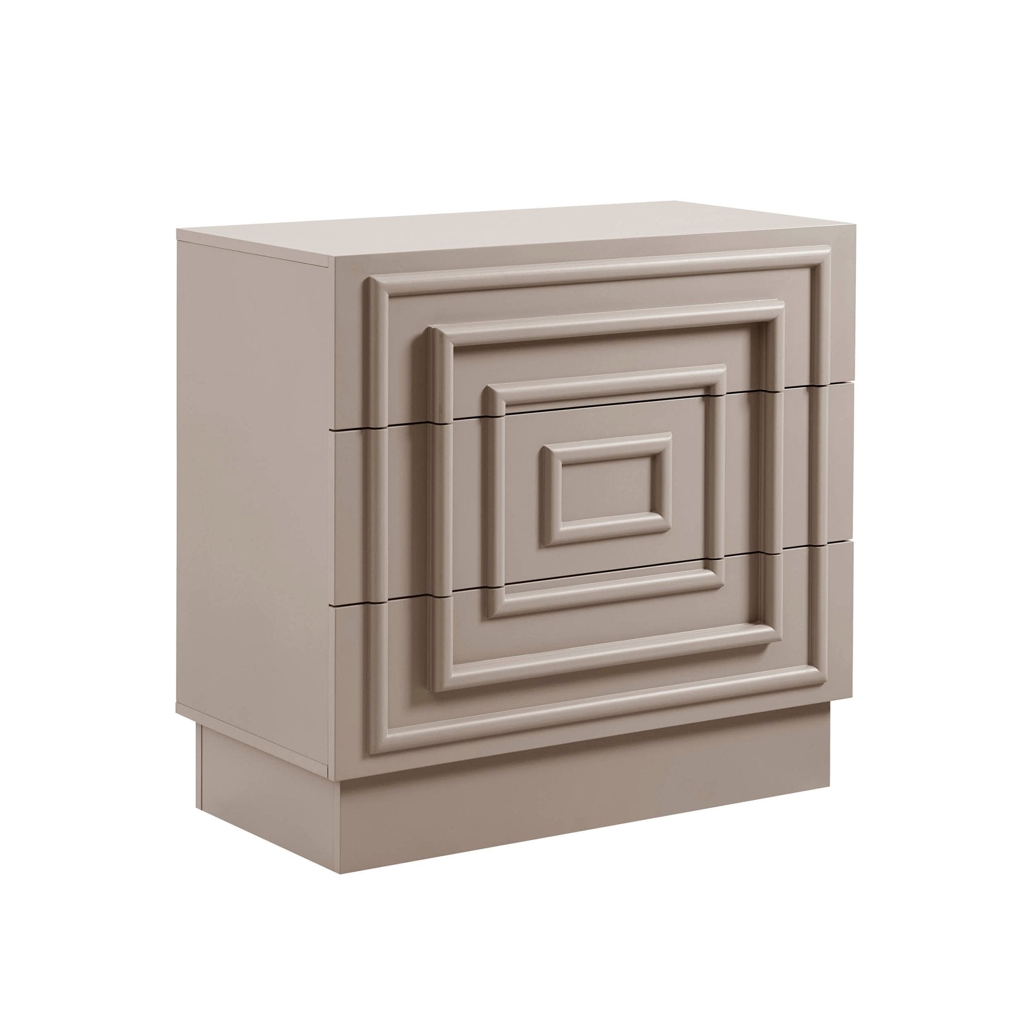 Harlow 3 Drawer Chest - Taupe