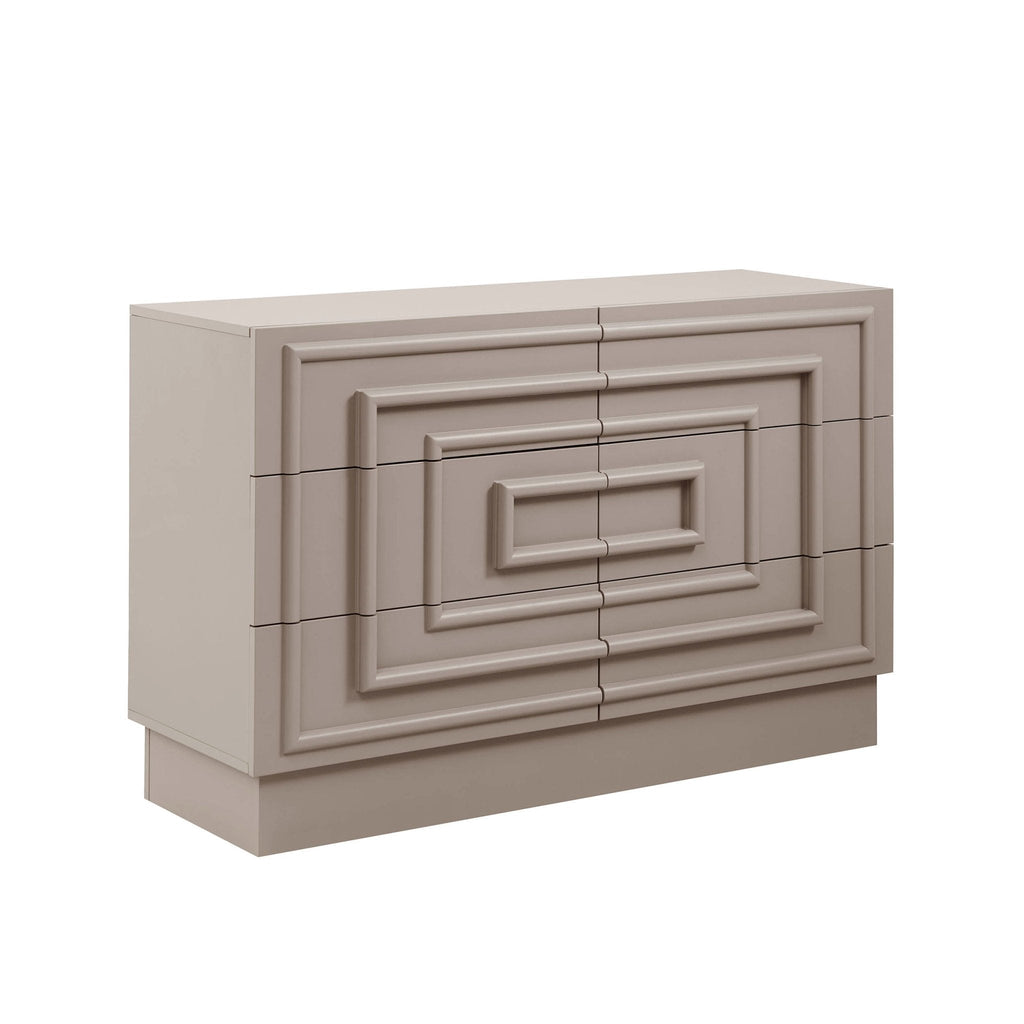 Harlow 6 Drawer Chest - Taupe