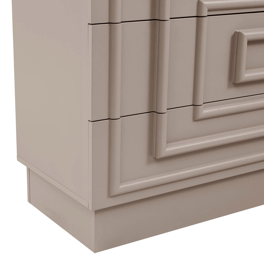 Harlow 6 Drawer Chest - Taupe