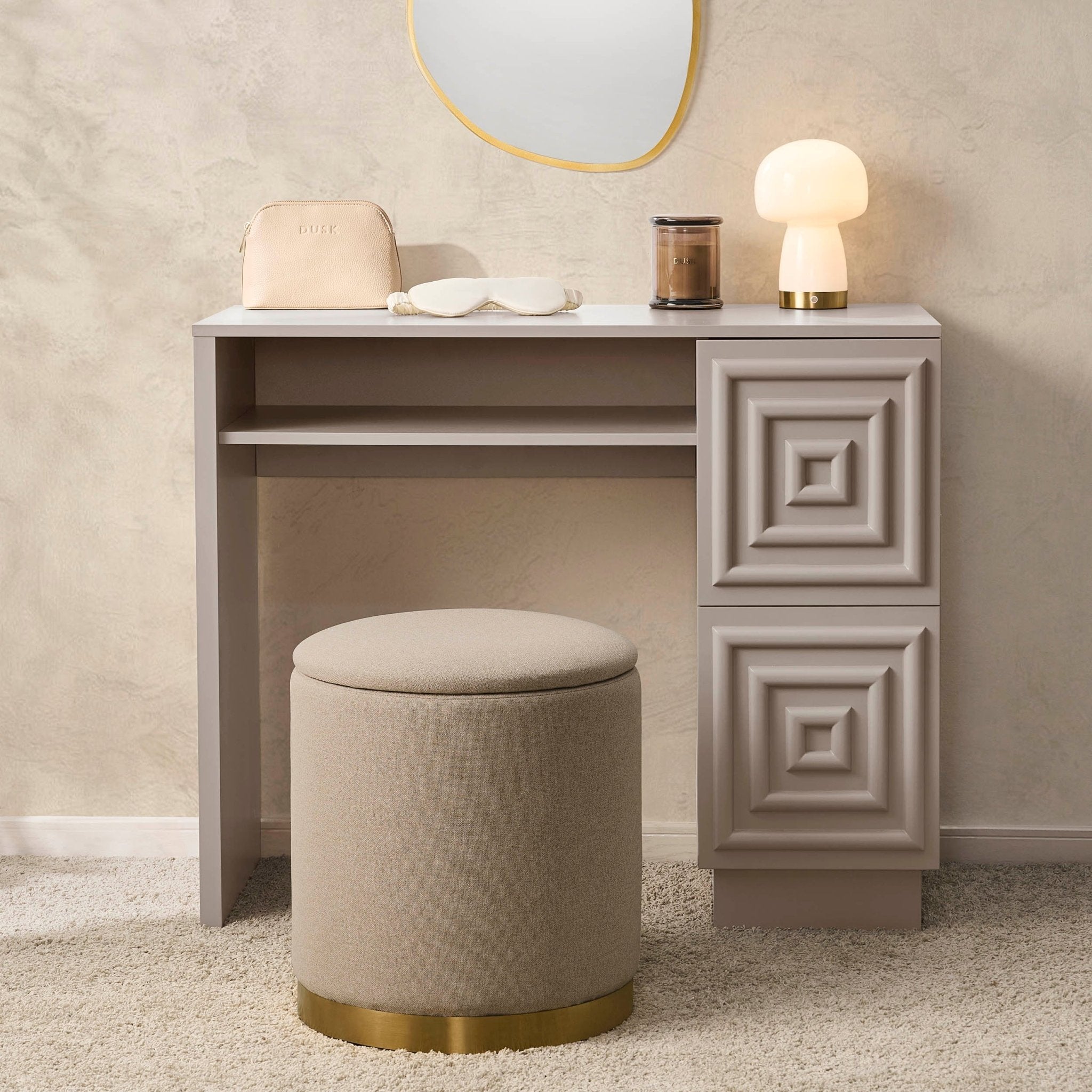 Harlow Dressing Table - Taupe