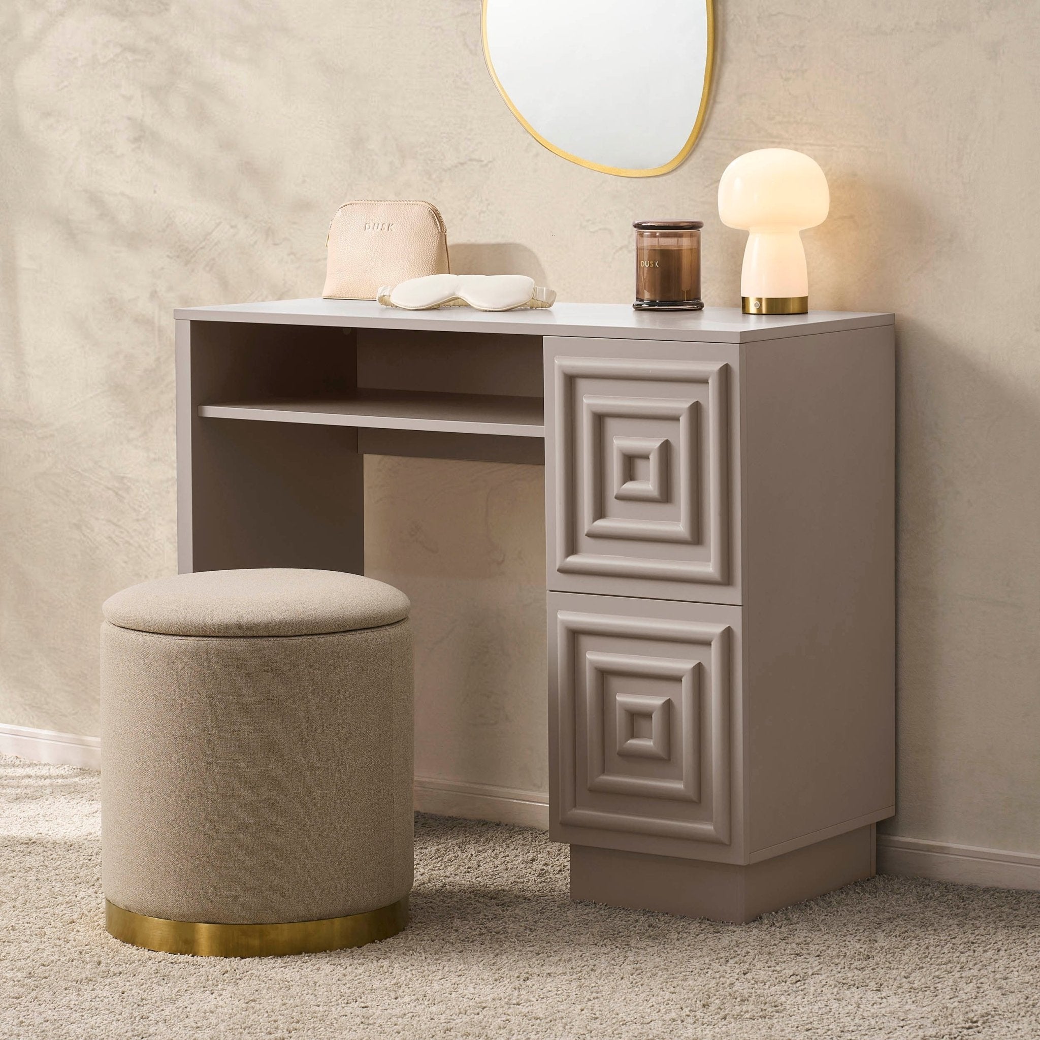 Harlow Dressing Table - Taupe