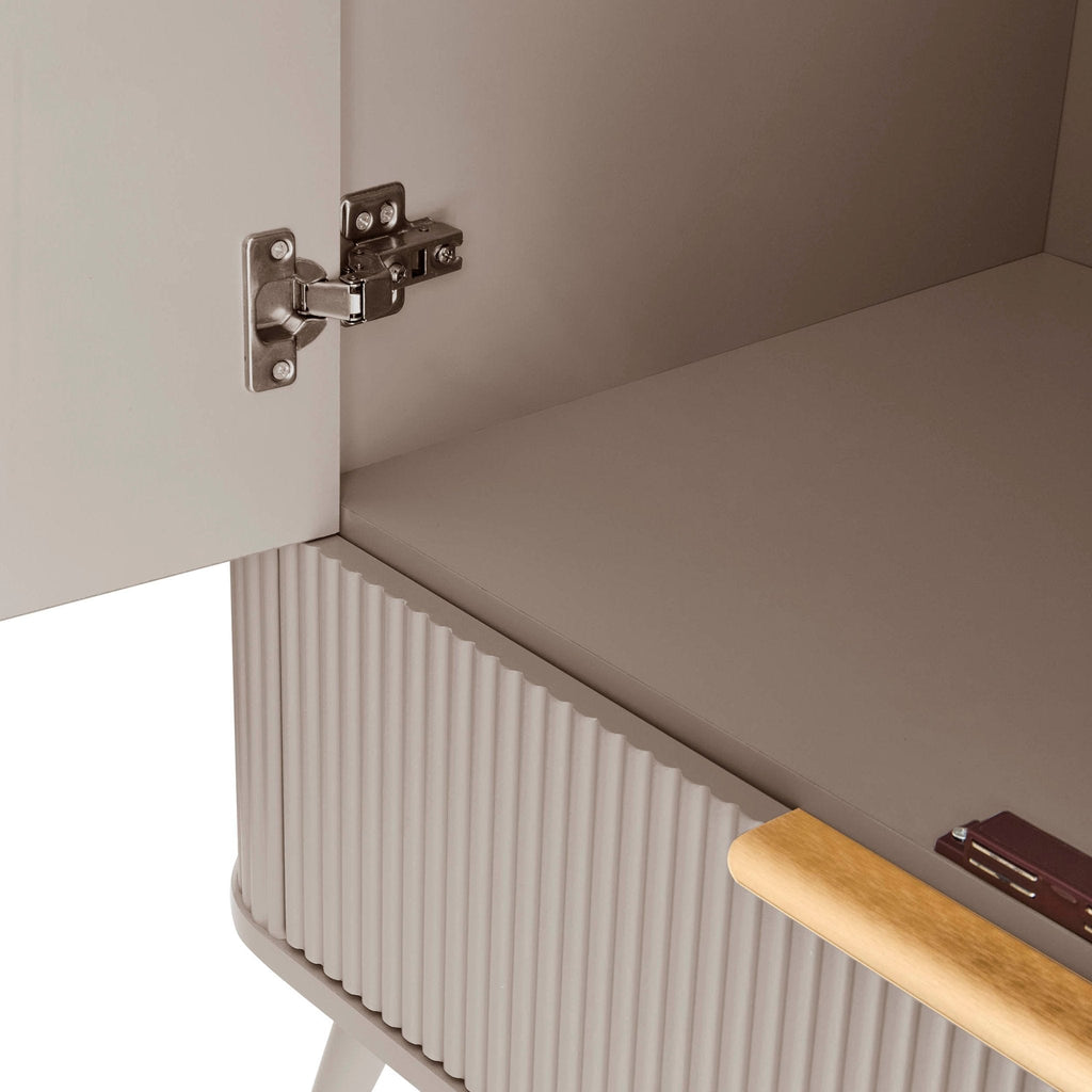 Hattie 2 Door Wardrobe with Drawer - Taupe