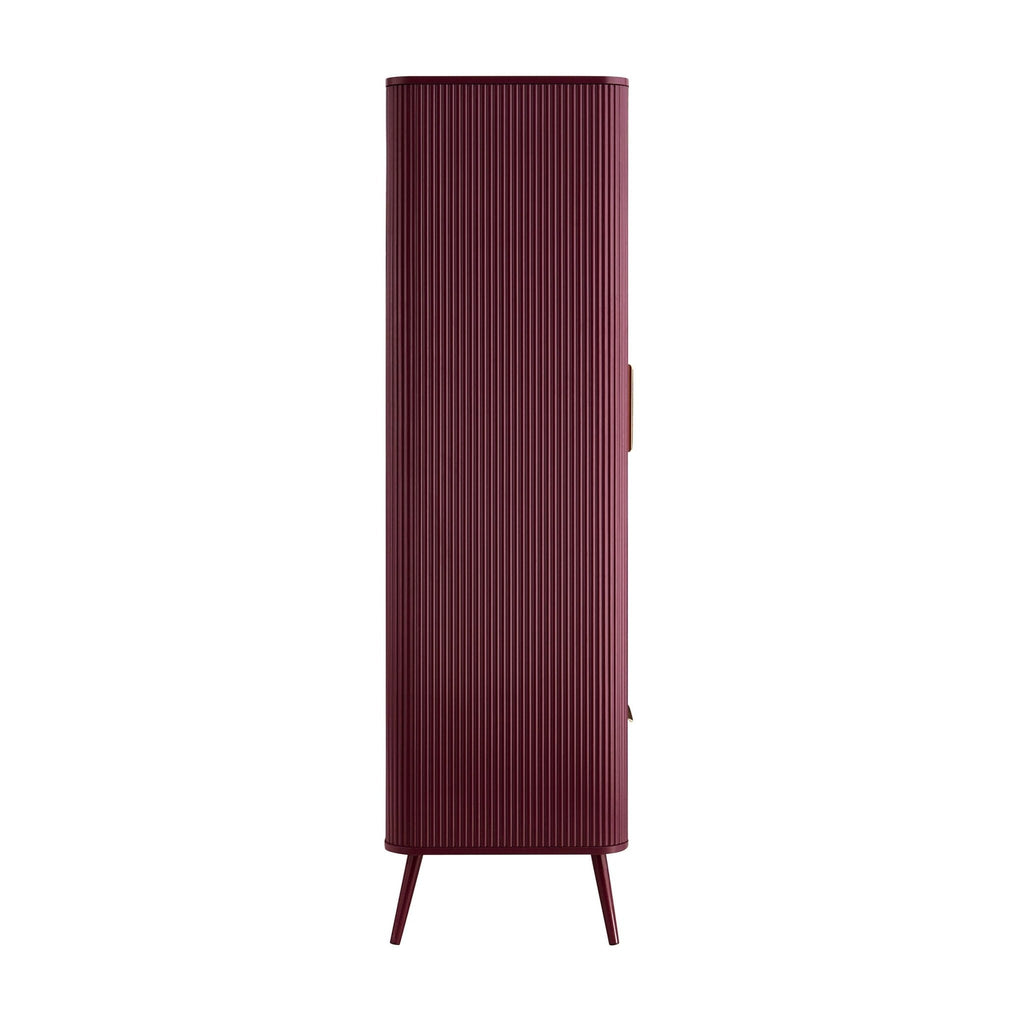 Hattie 2 Door Wardrobe with Drawer - Tawny Port