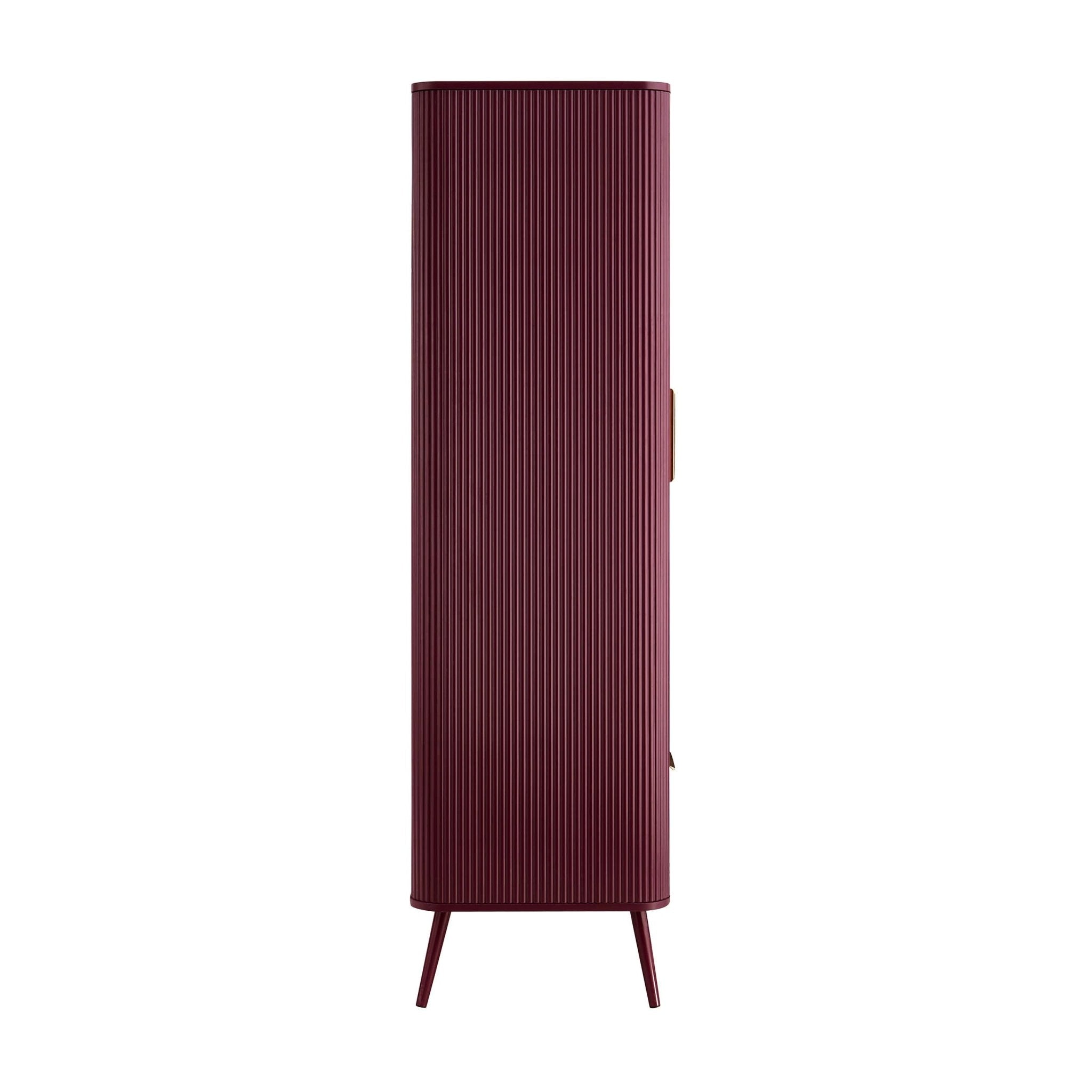 Hattie 2 Door Wardrobe with Drawer - Tawny Port