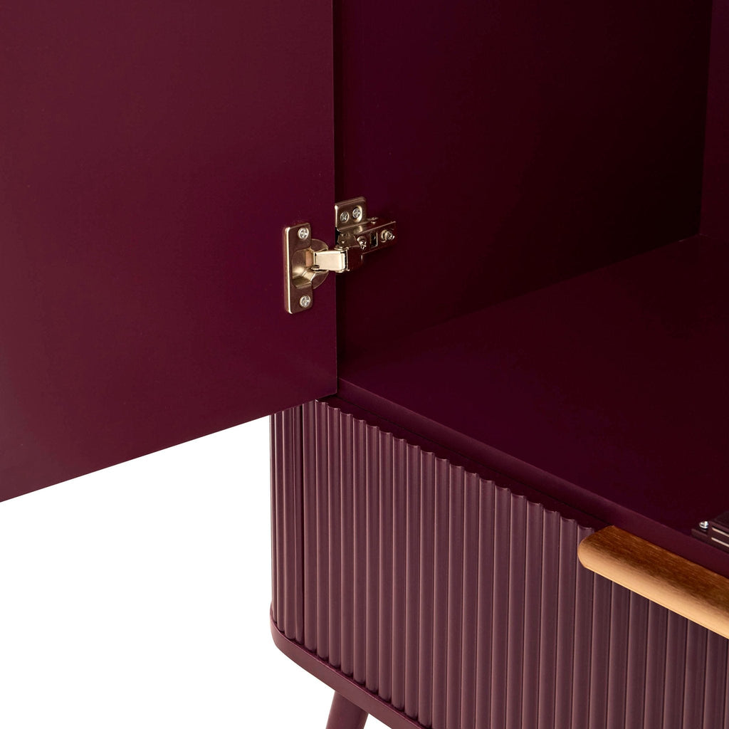 Hattie 2 Door Wardrobe with Drawer - Tawny Port