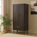 Hattie 2 Door Wardrobe with Drawer - Walnut