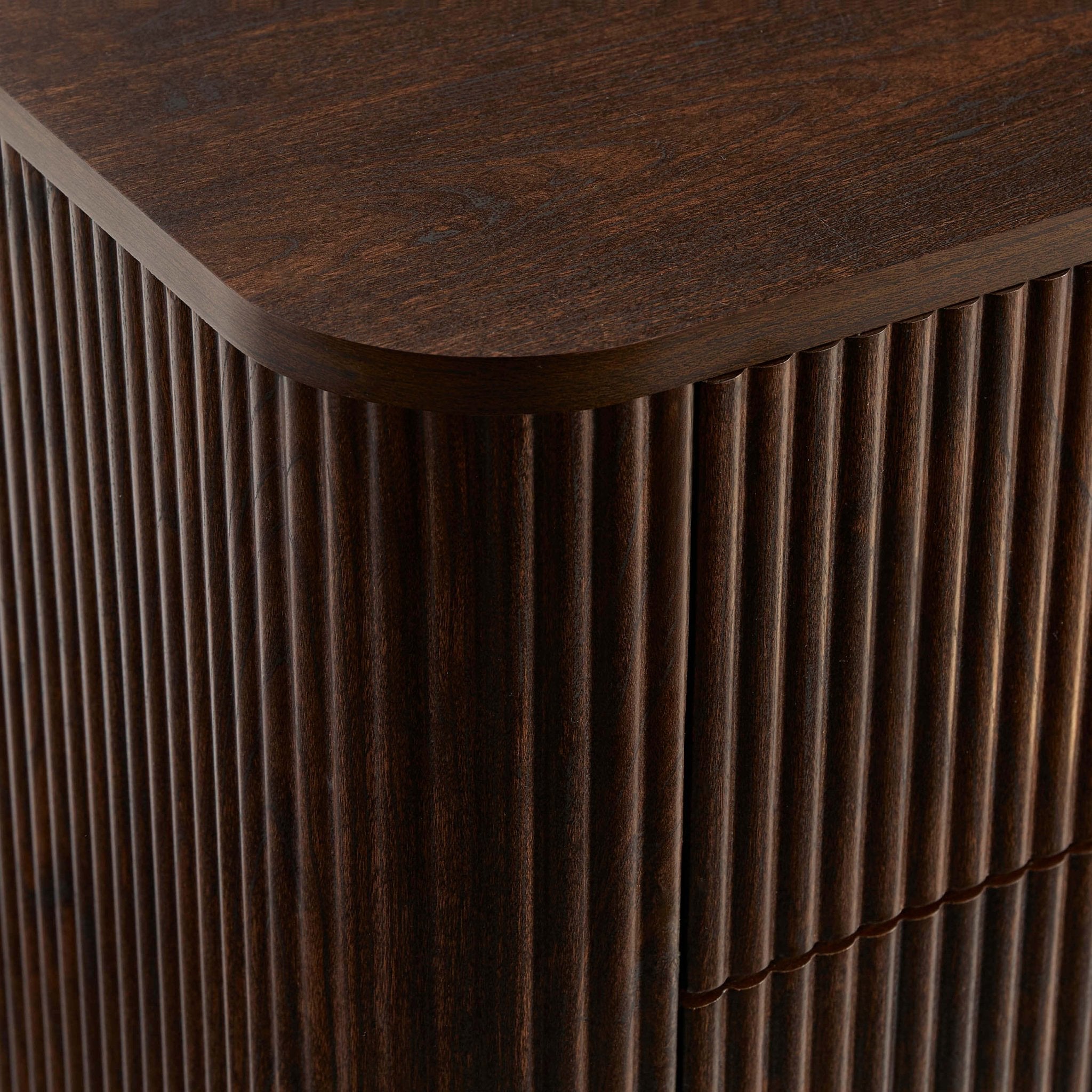 Hattie 2 Drawer Bedside Table - Walnut