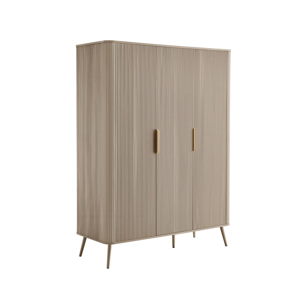Hattie 3 Door Wardrobe - Taupe