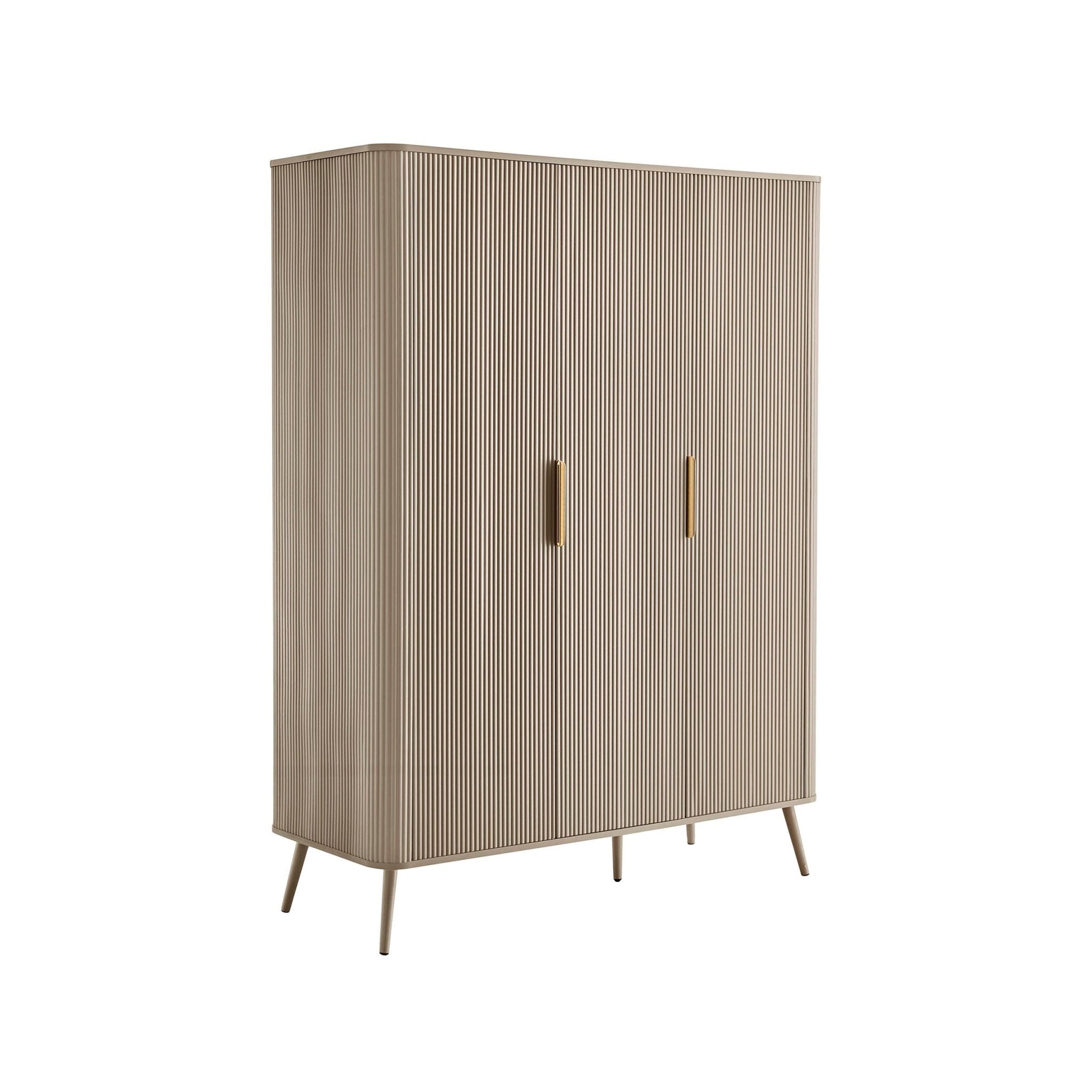 Hattie 3 Door Wardrobe - Taupe