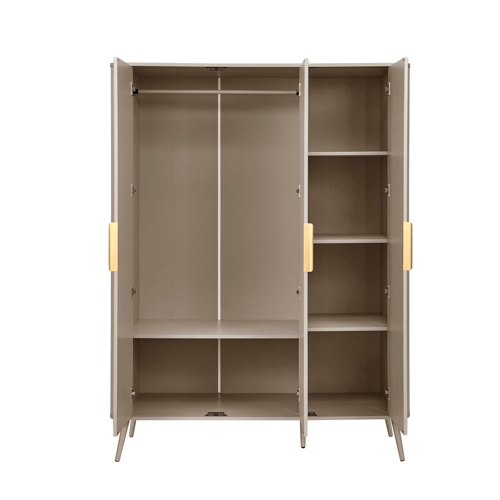 Hattie 3 Door Wardrobe - Taupe