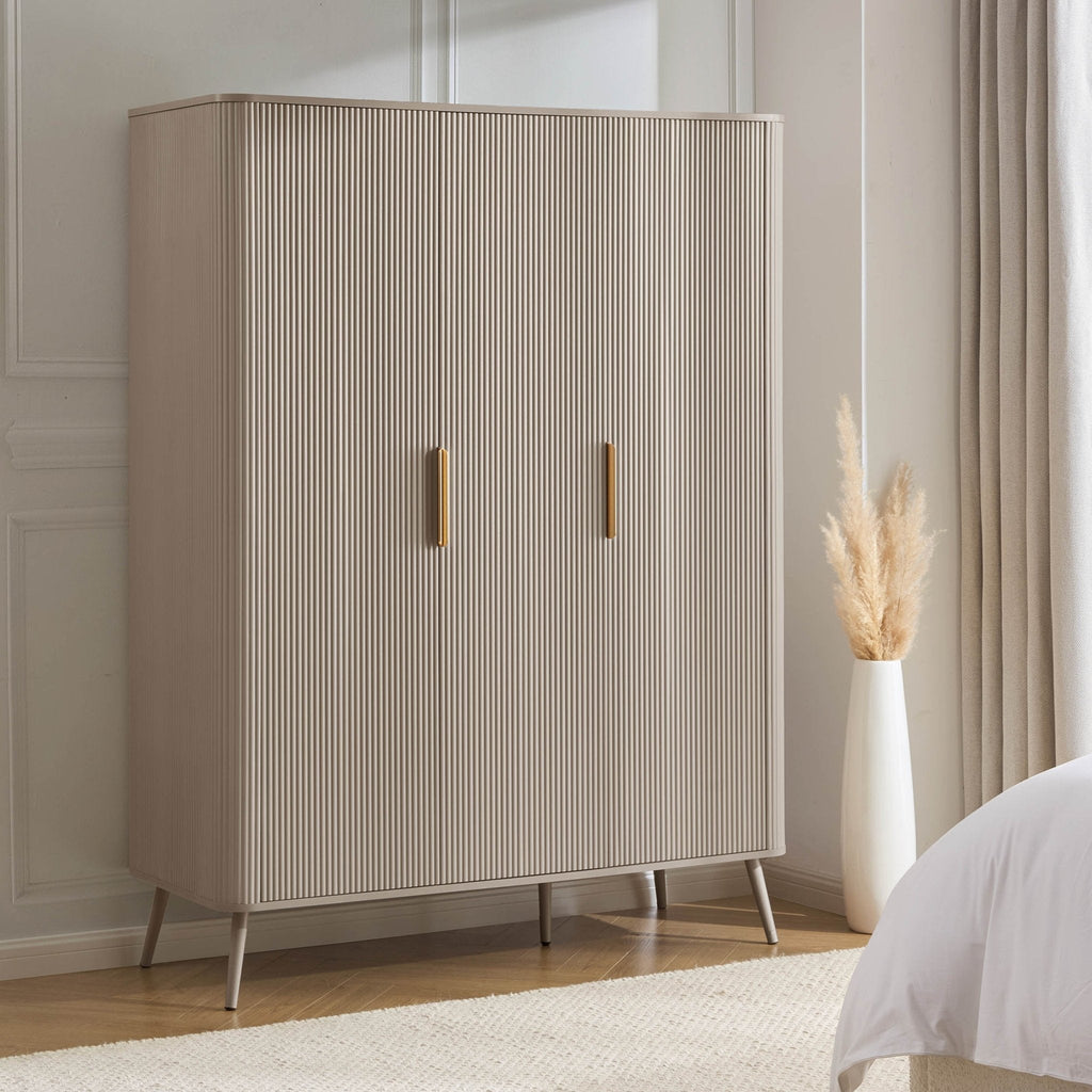 Hattie 3 Door Wardrobe - Taupe