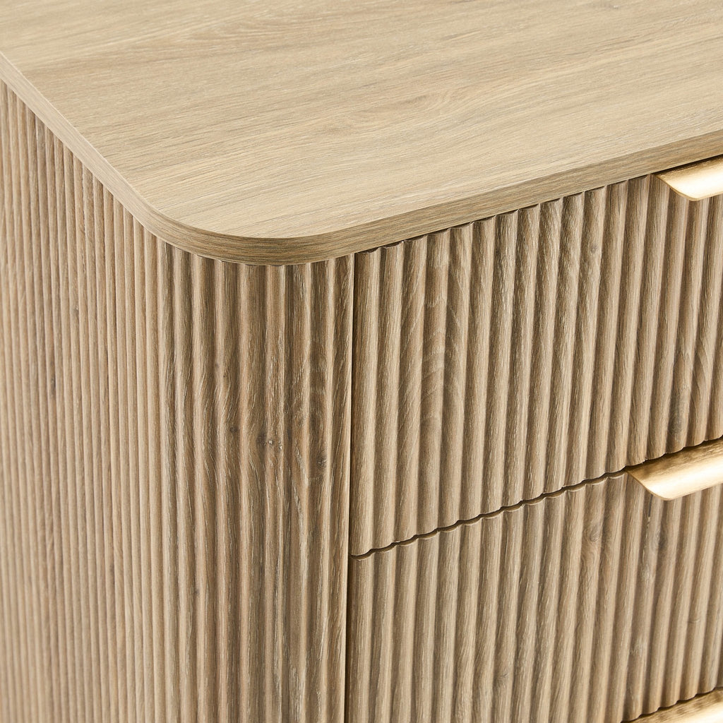 Hattie 3 Drawer Large Chest - Light Wood