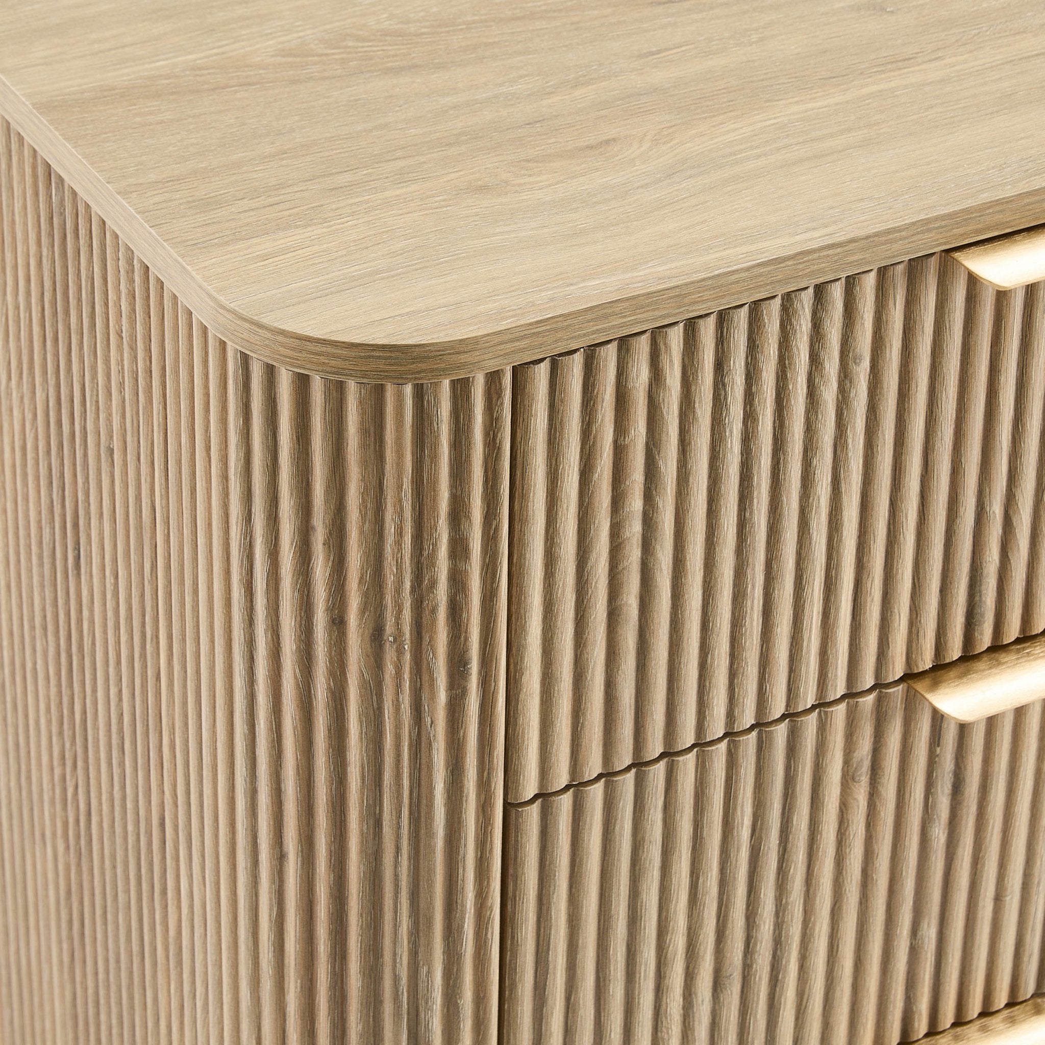 Hattie 3 Drawer Large Chest - Light Wood
