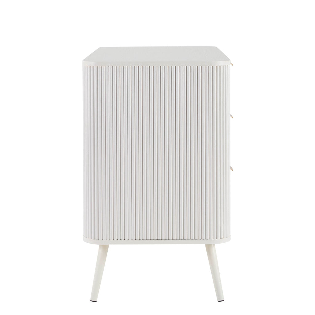 Hattie 3 Drawer Large Chest - Warm White
