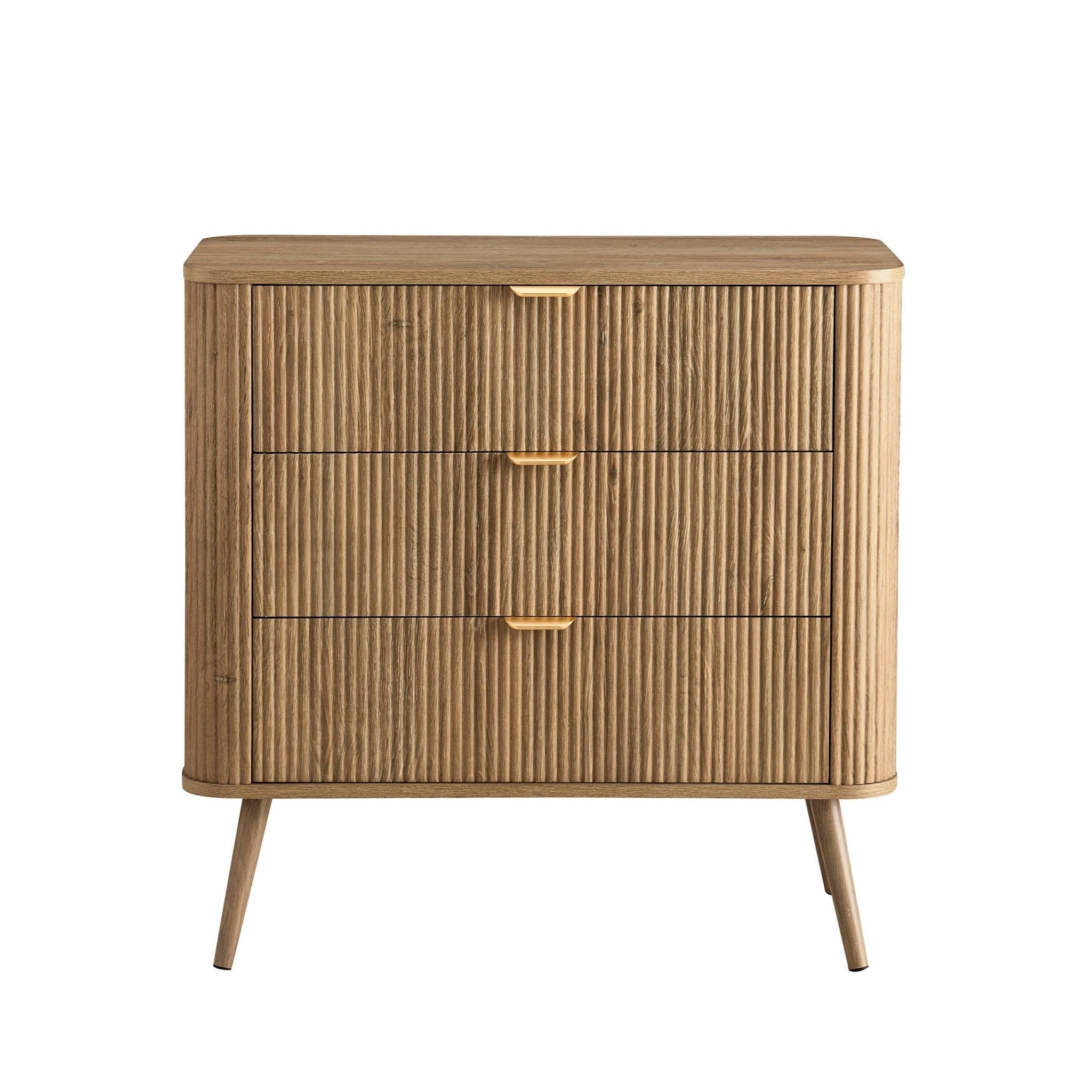 Hattie 3 Drawer Small Chest - Light Wood