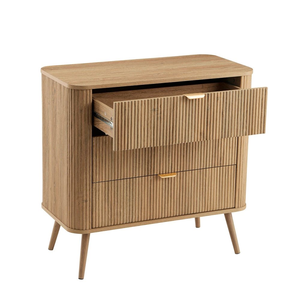 Hattie 3 Drawer Small Chest - Light Wood