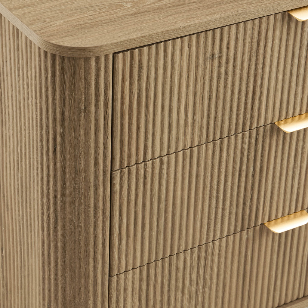Hattie 3 Drawer Small Chest - Light Wood