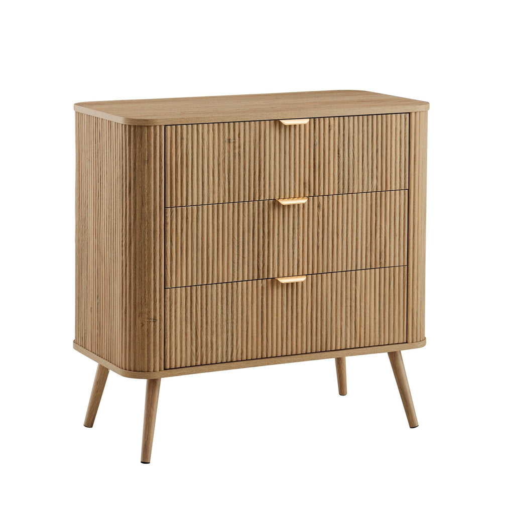 Hattie 3 Drawer Small Chest - Light Wood