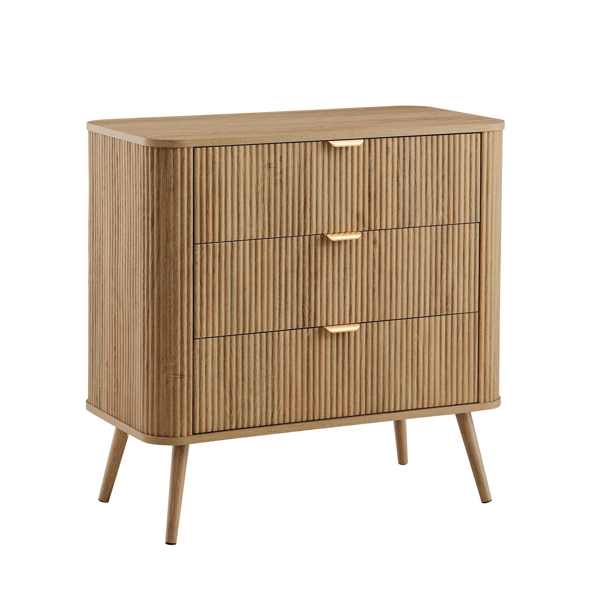 Hattie 3 Drawer Small Chest - Light Wood