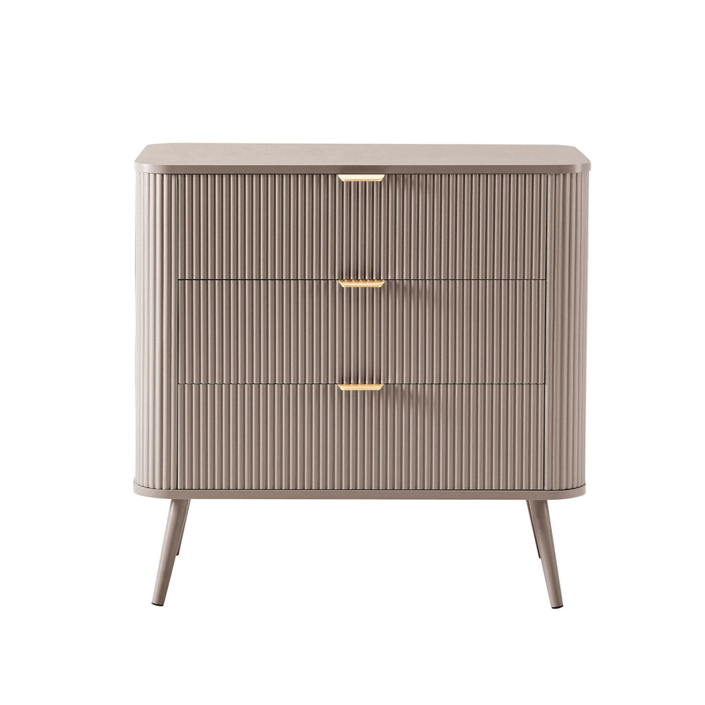 Hattie 3 Drawer Small Chest - Taupe