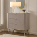Hattie 3 Drawer Small Chest - Taupe