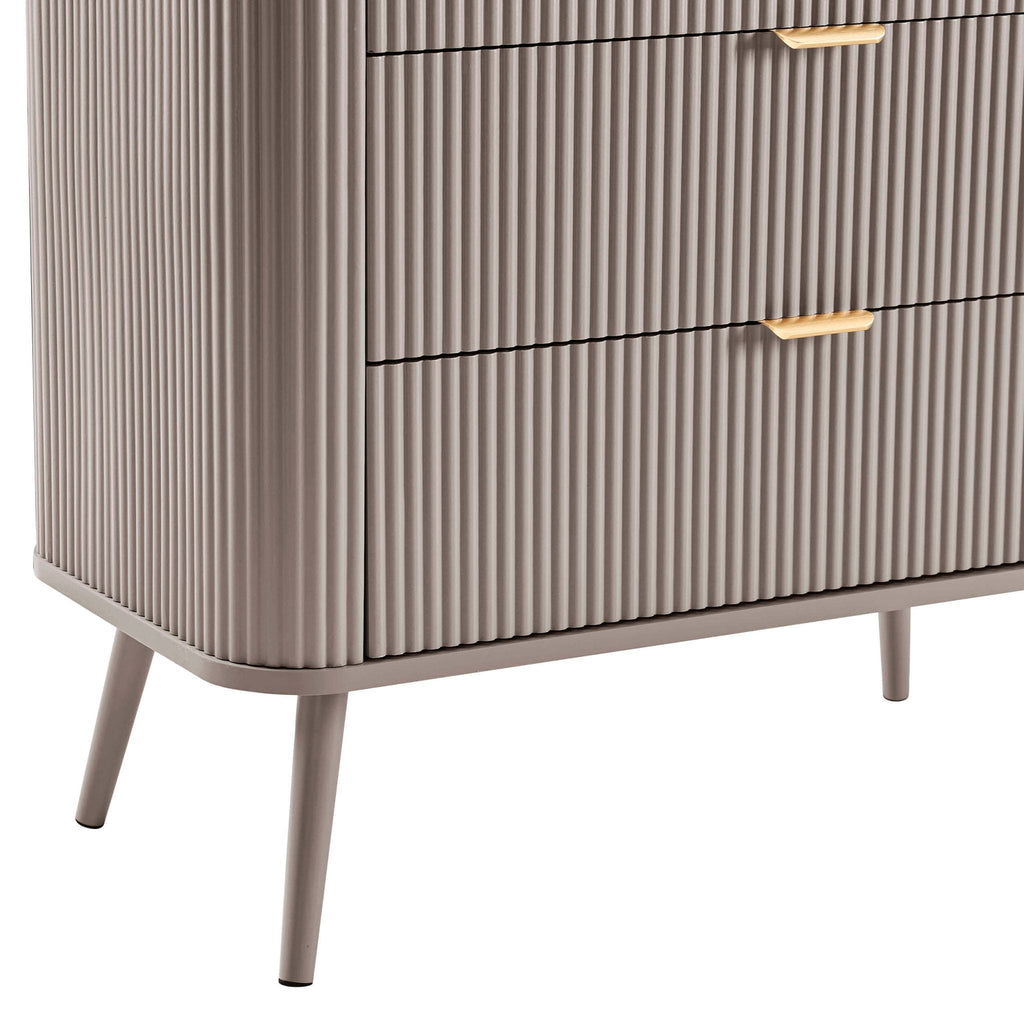 Hattie 3 Drawer Small Chest - Taupe