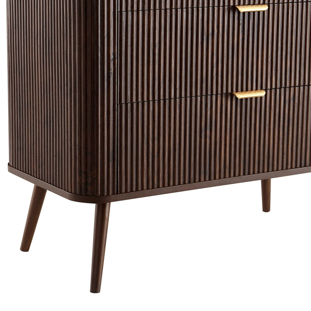 Hattie 3 Drawer Small Chest - Walnut