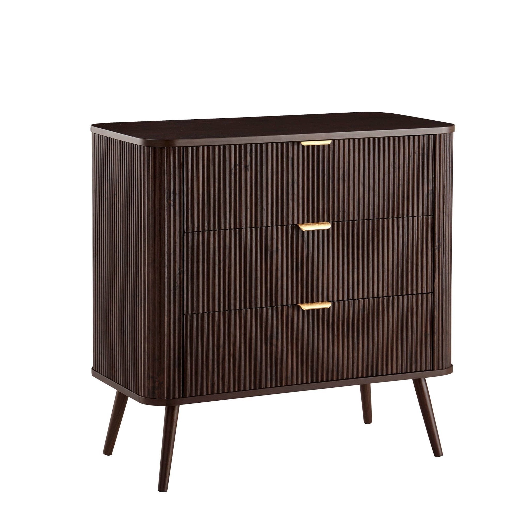 Hattie 3 Drawer Small Chest - Walnut
