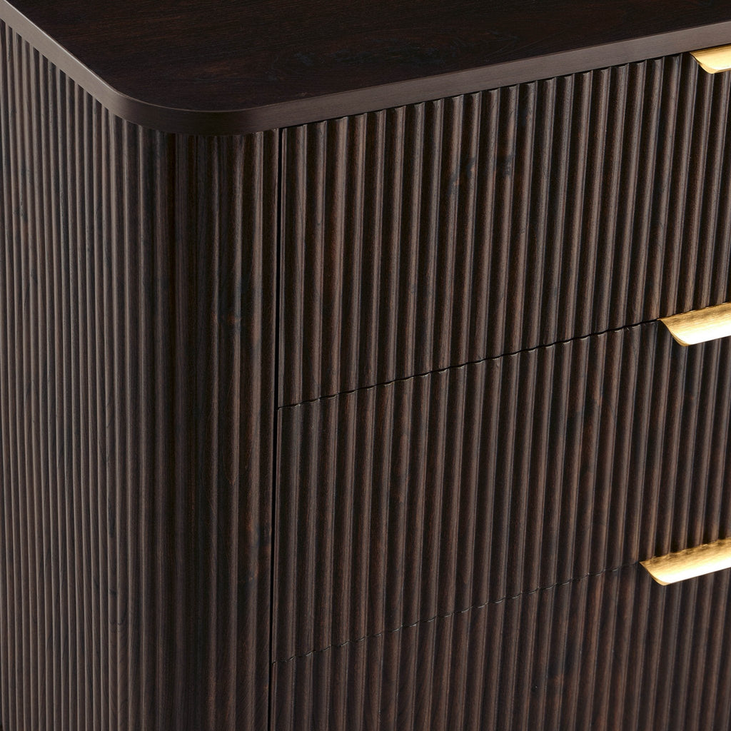 Hattie 3 Drawer Small Chest - Walnut