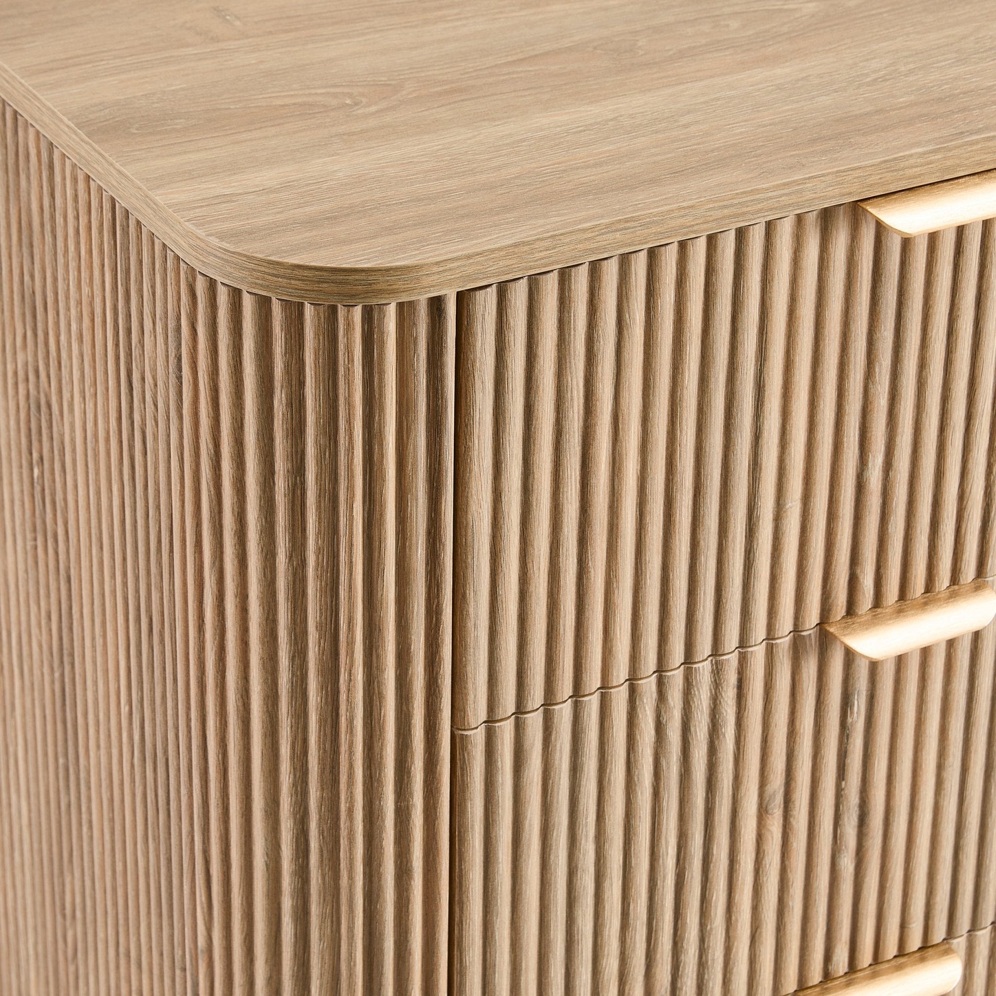 Hattie 5 Drawer Chest - Light Wood